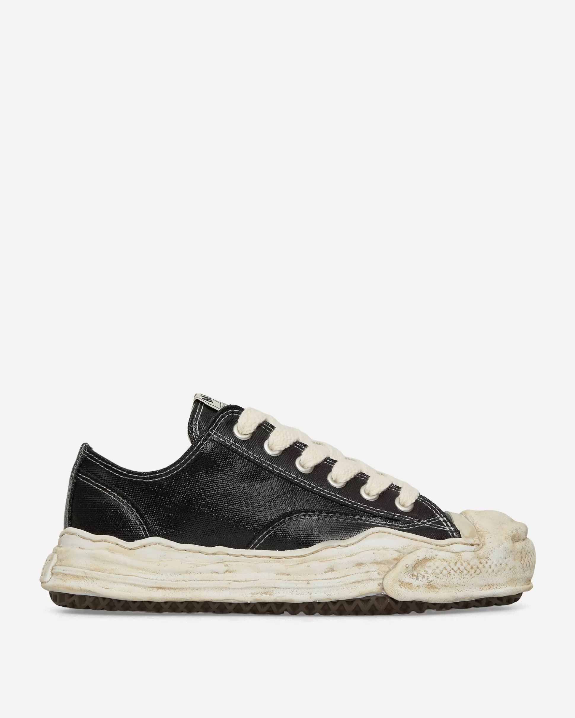 Maison MIHARA YASUHIRO Hank OG Sole Silicon Coating Canvas Low Sneakers Black Fashion