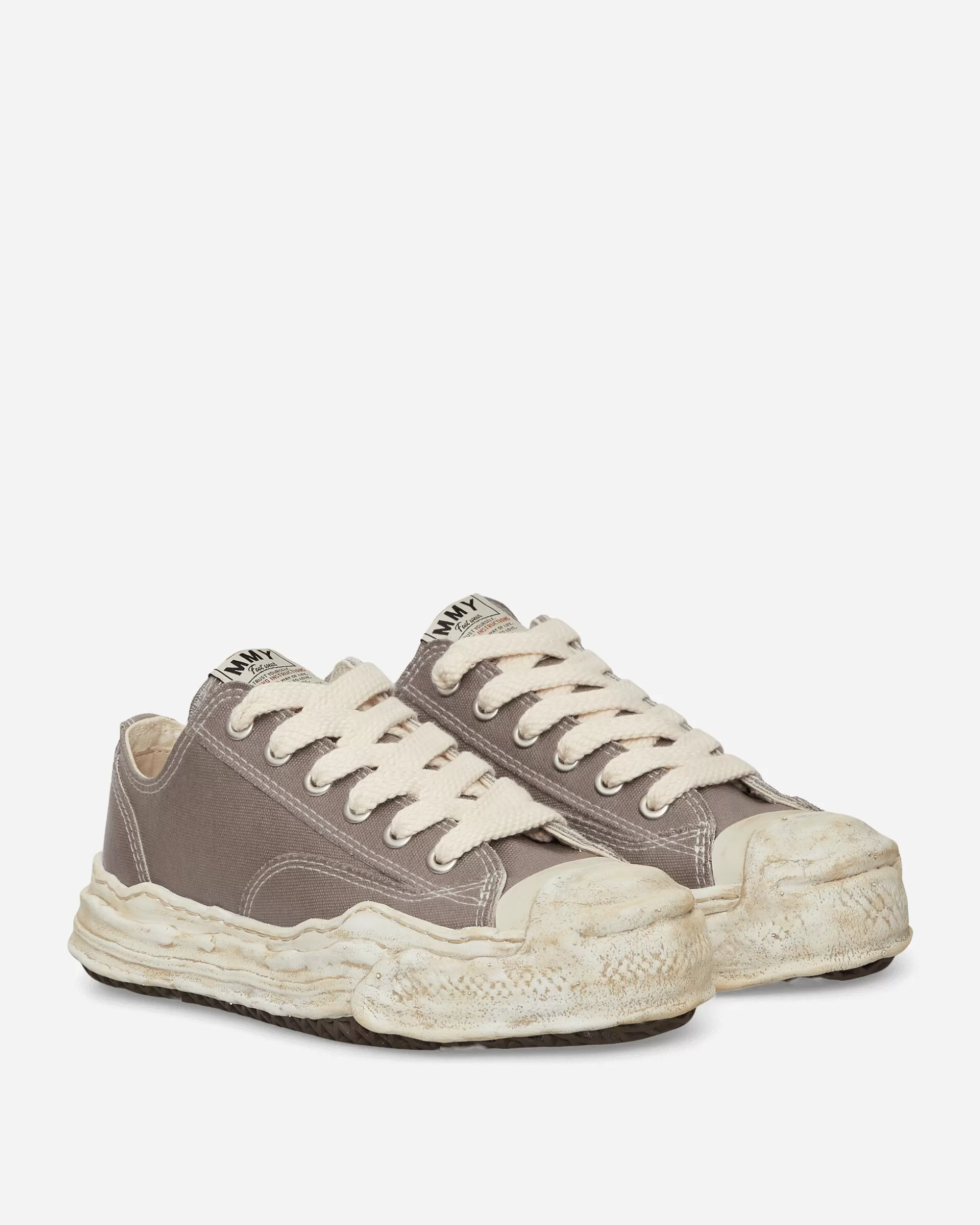 Maison MIHARA YASUHIRO Hank OG Sole Silicon Coating Canvas Low Sneakers Gray Shop
