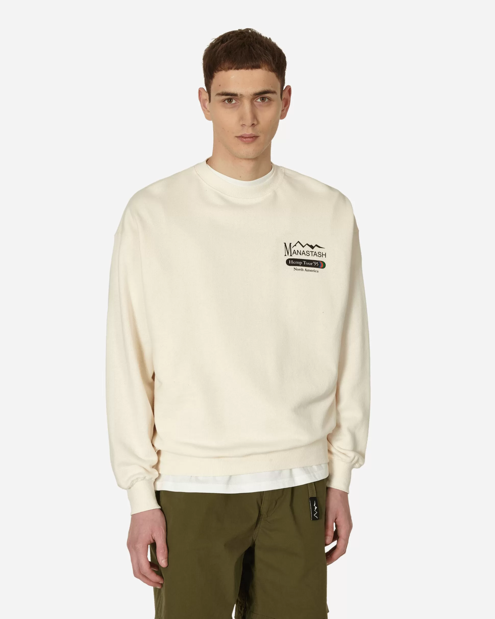 Manastash Hemp Tour Cascade Crewneck Sweatshirt Natural Online