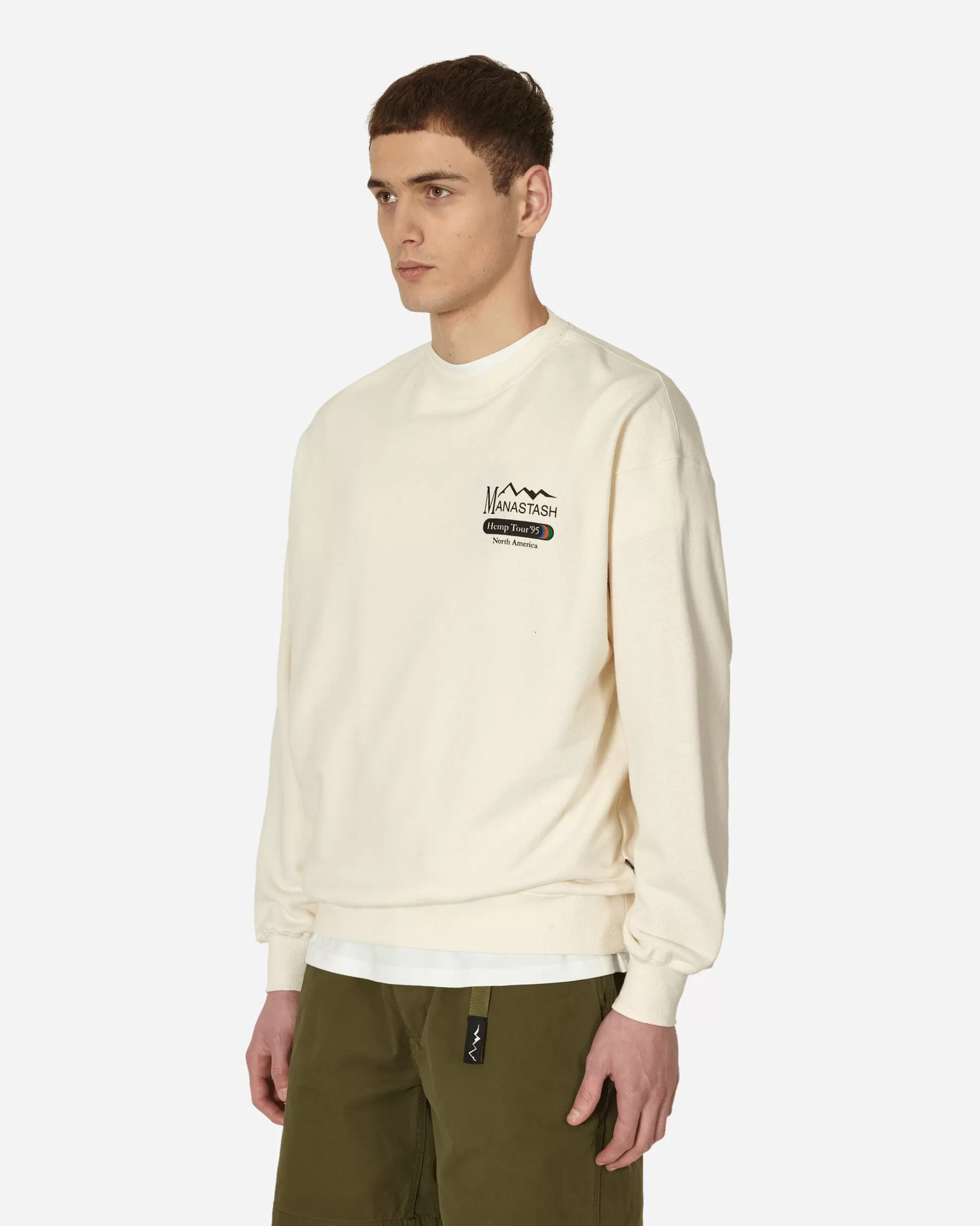 Manastash Hemp Tour Cascade Crewneck Sweatshirt Natural Online