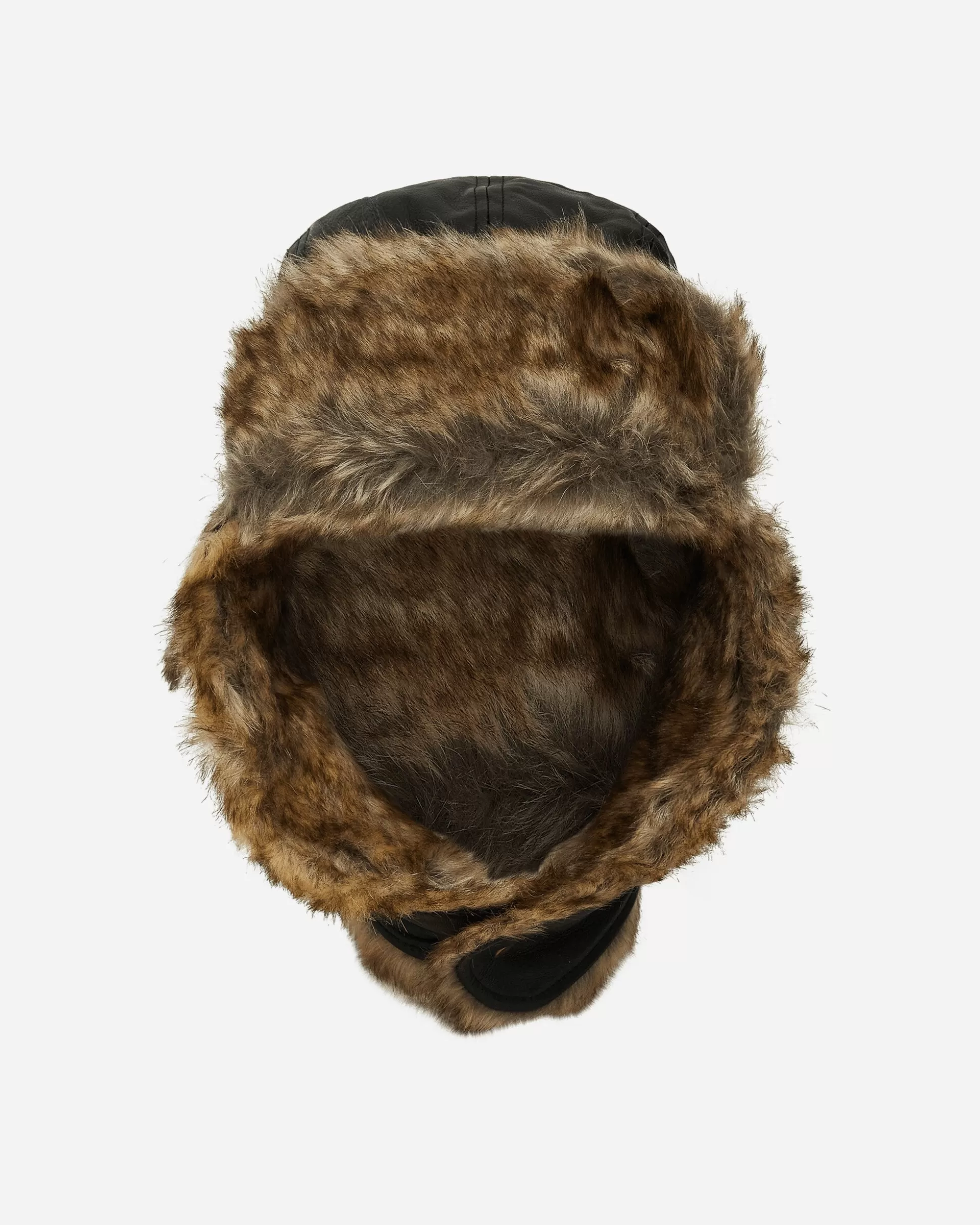 New Era Image Leather Trapper Hat Black Cheap