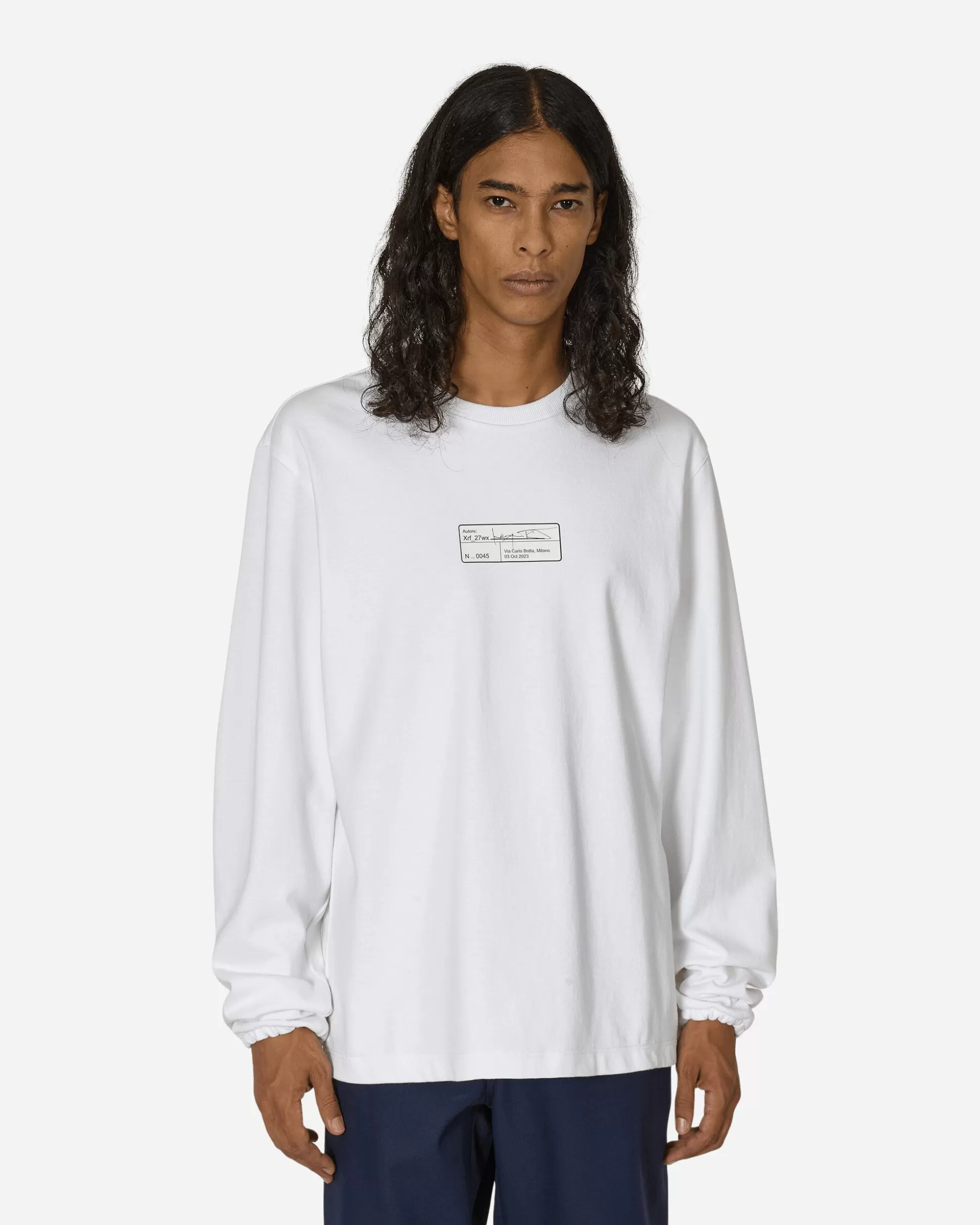 GR10K Incognito 8Oz Longsleeve T-Shirt White Fashion