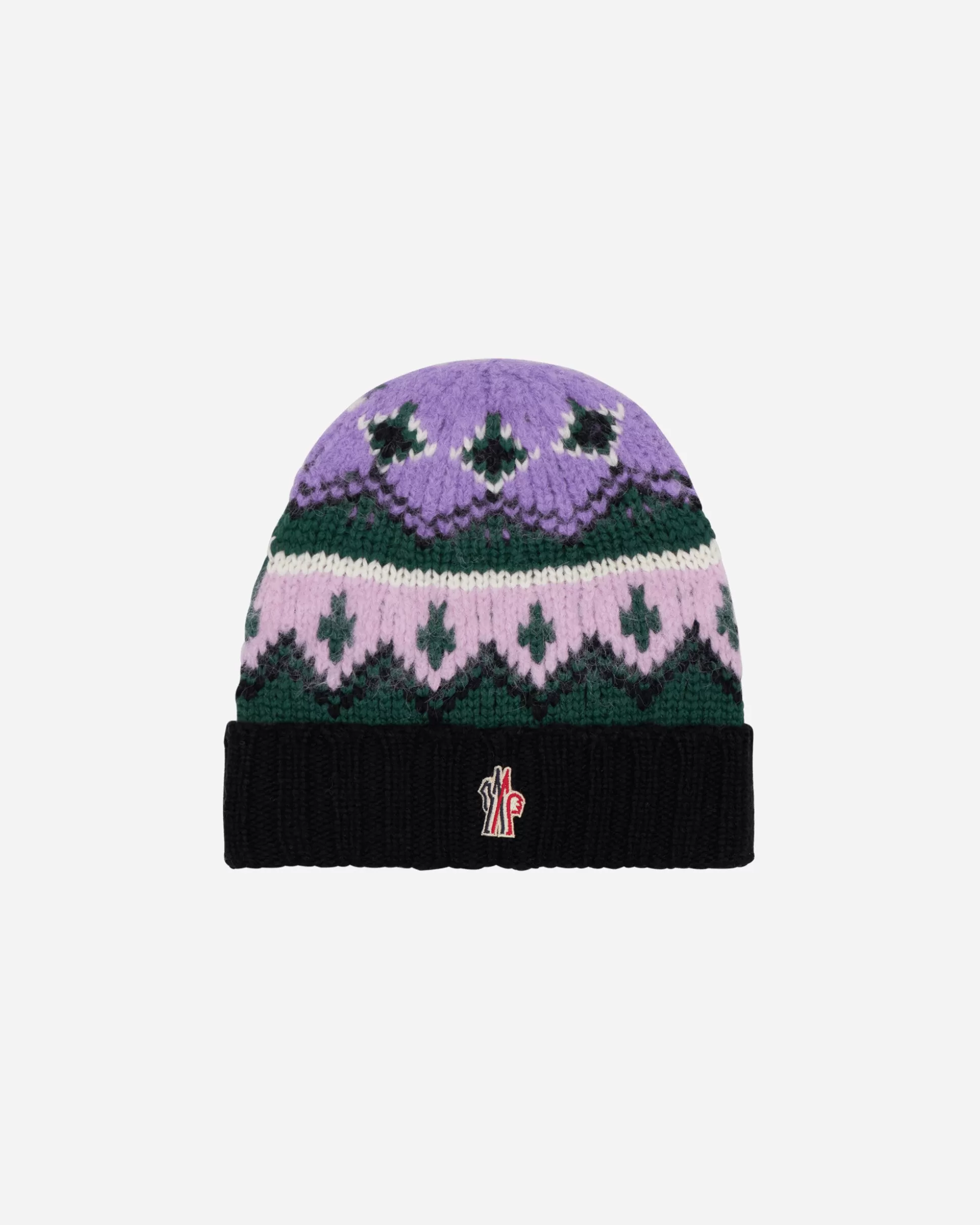 Moncler Grenoble Jacquard Wool and Alpaca Beanie Black Best Sale