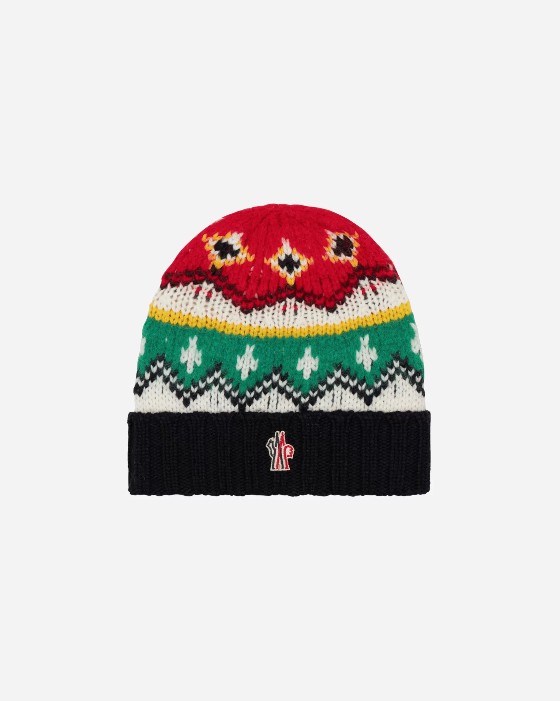 Moncler Grenoble Jacquard Wool and Alpaca Beanie Optical White Best