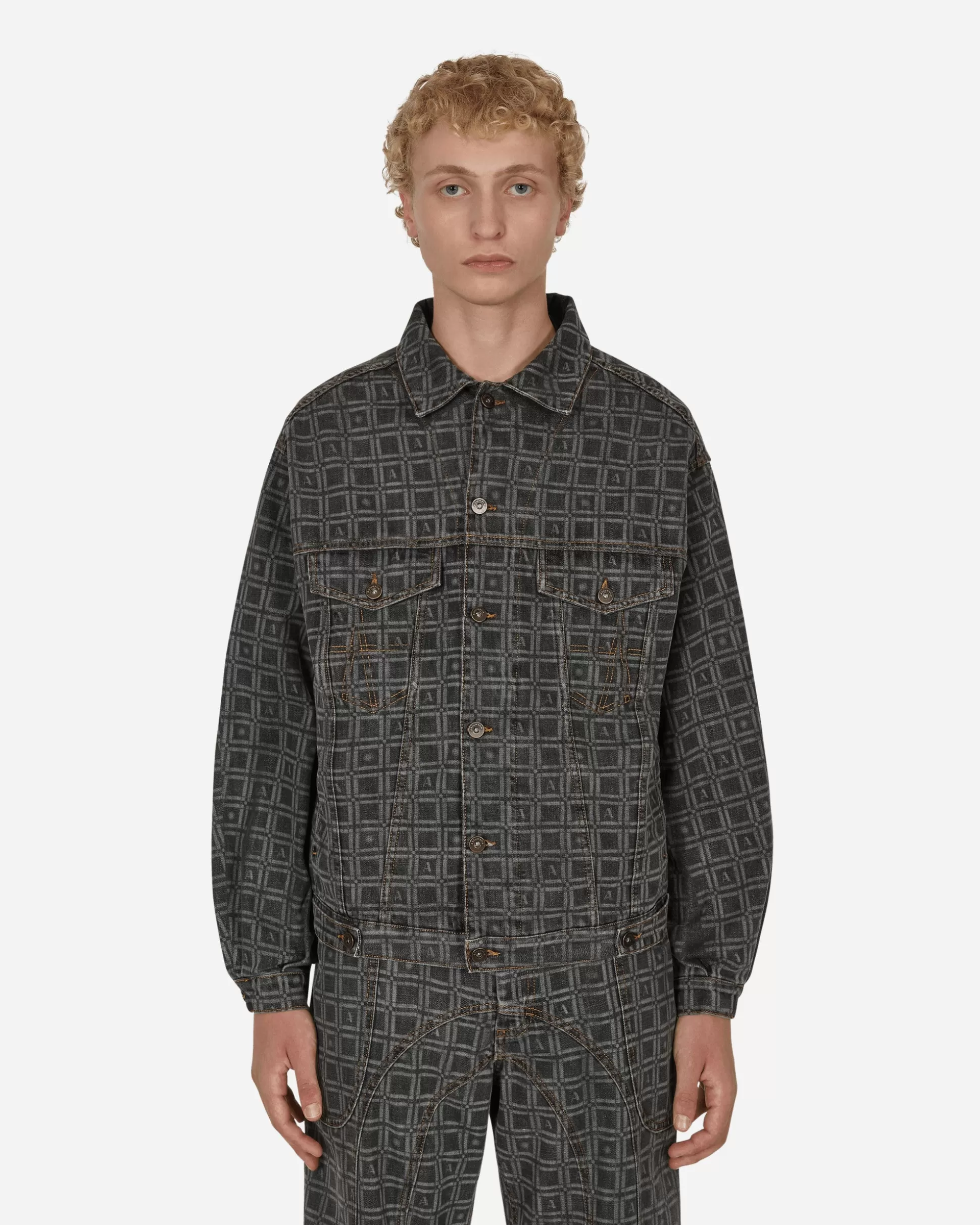 Ahluwalia Kalonji Denim Jacket Grey Store