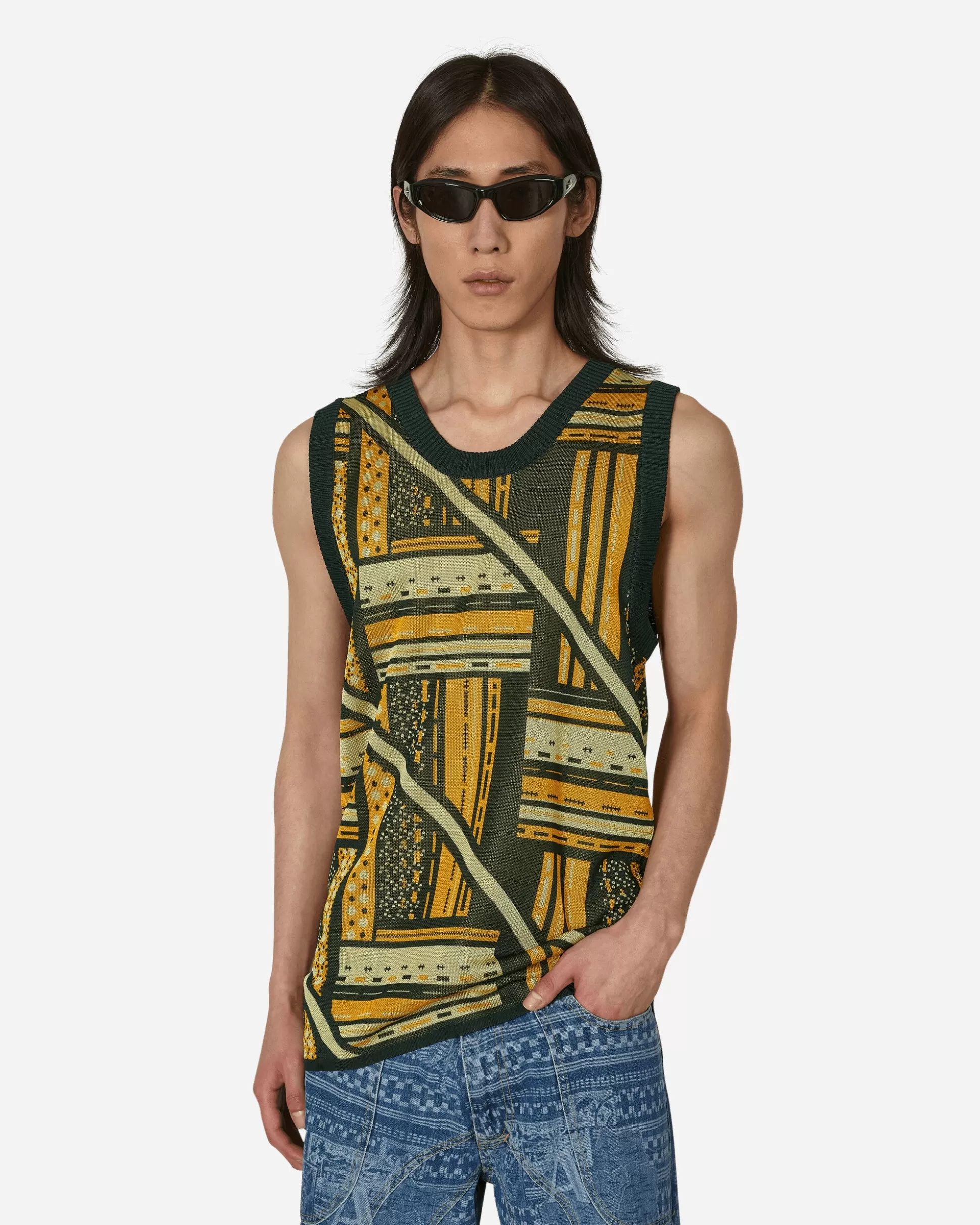 Ahluwalia Kalonji Knit Vest Multicolor Sale