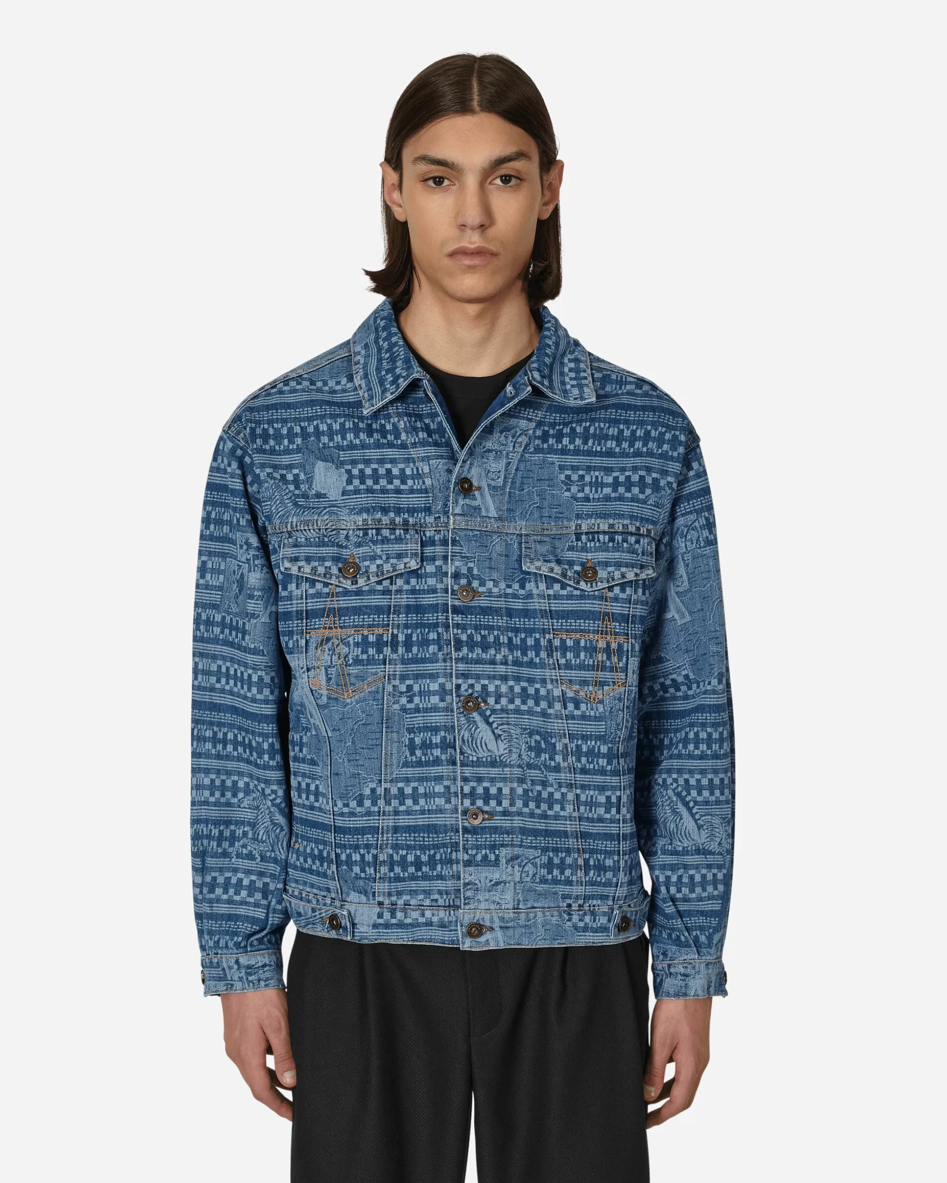 Ahluwalia Kampala Denim Jacket Blue Cheap