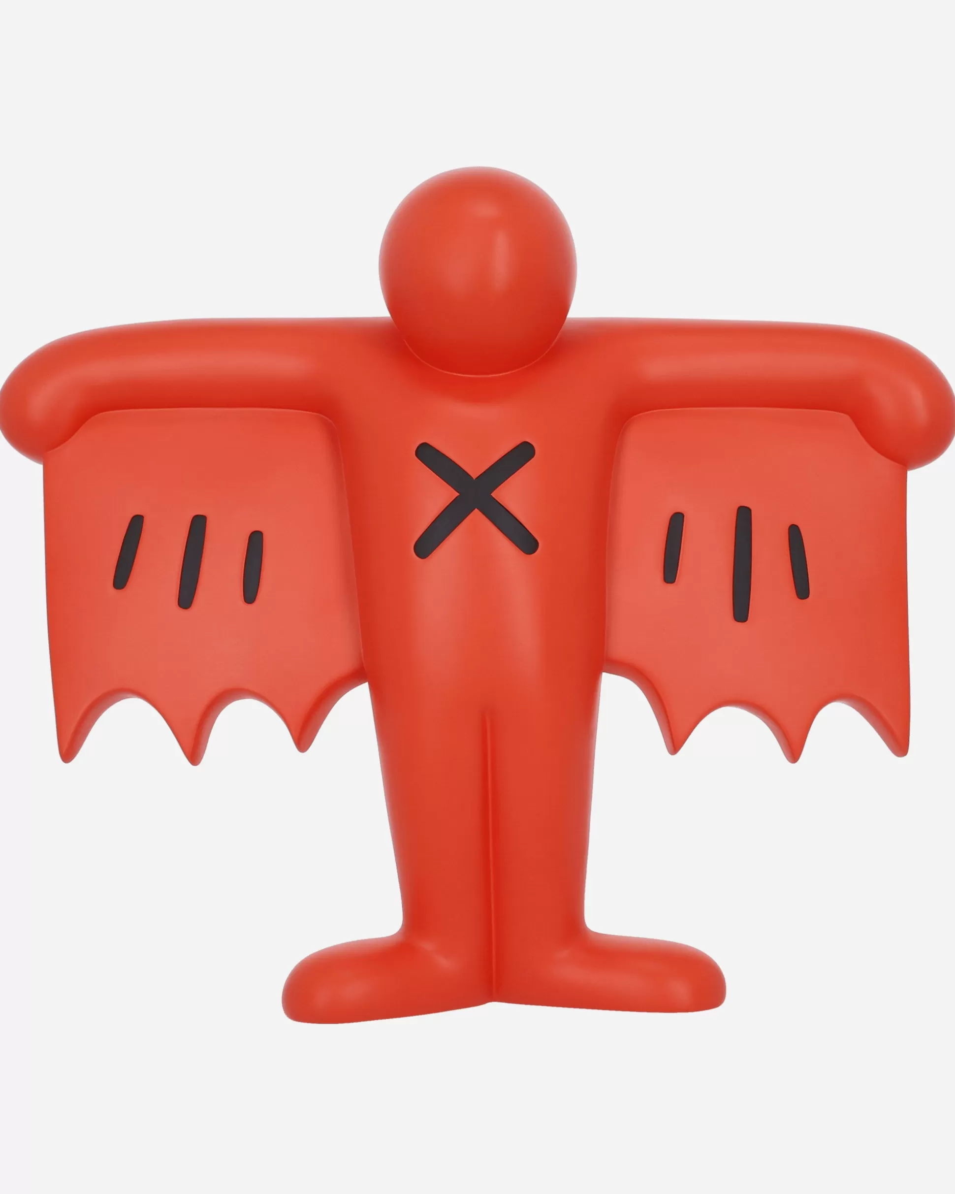 Medicom Keith Haring Flying Devil Statue Red New