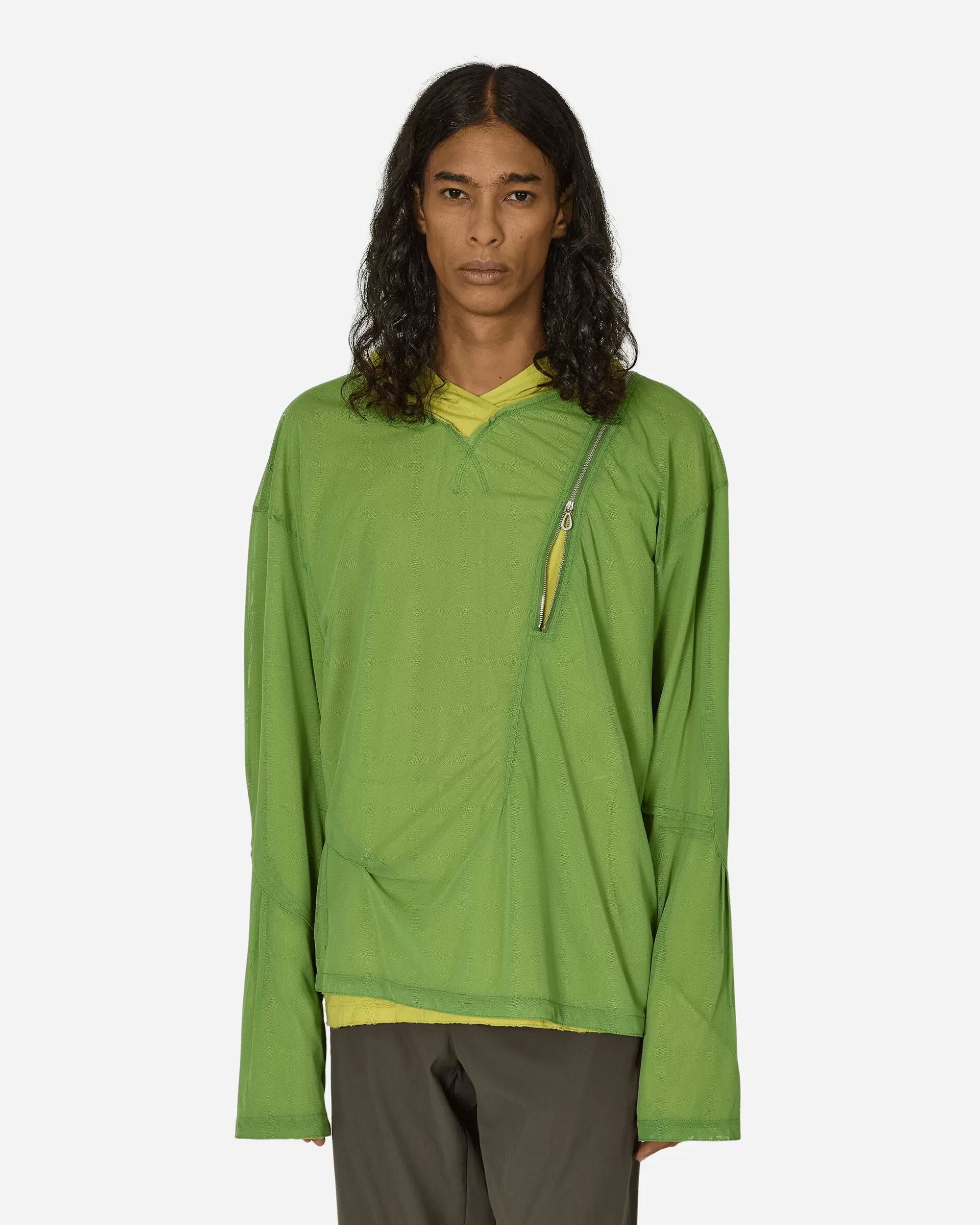 Kiko Kostadinov Knox Mesh Hoodie Lime / Lilac / Emerald Flash Sale