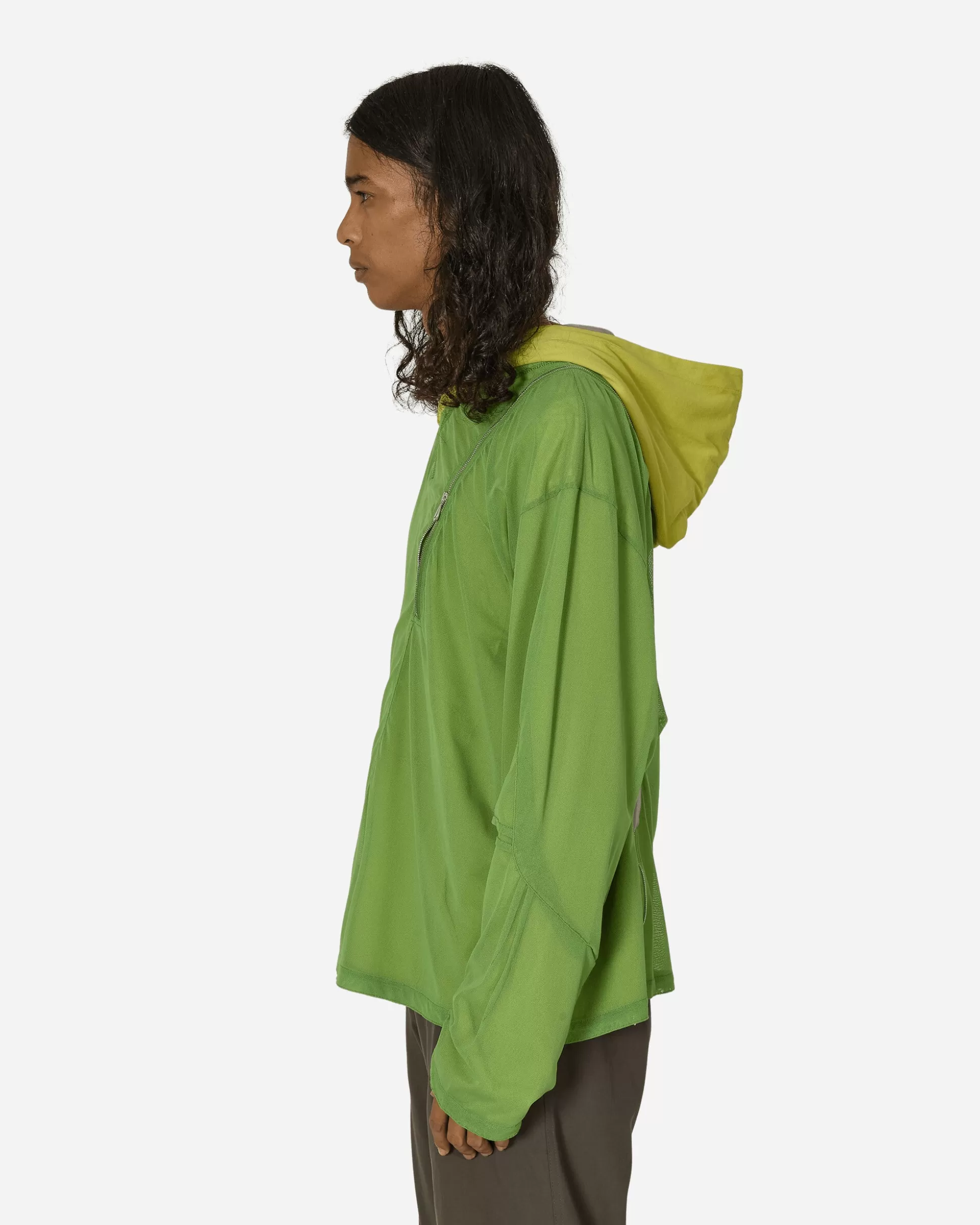 Kiko Kostadinov Knox Mesh Hoodie Lime / Lilac / Emerald Flash Sale