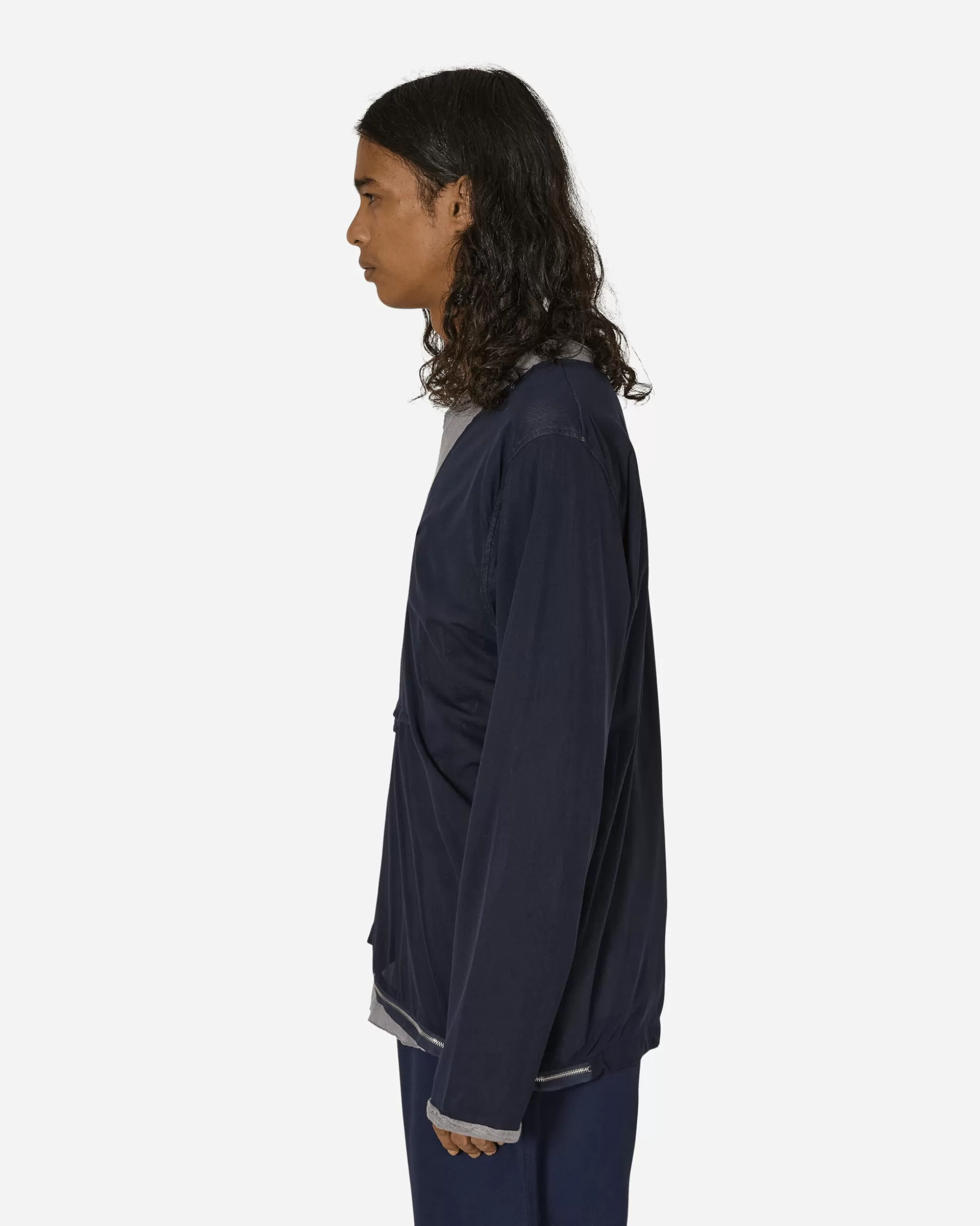 Kiko Kostadinov Knox Mesh Long Sleeve T-Shirt Icy Lilac / Navy Flash Sale