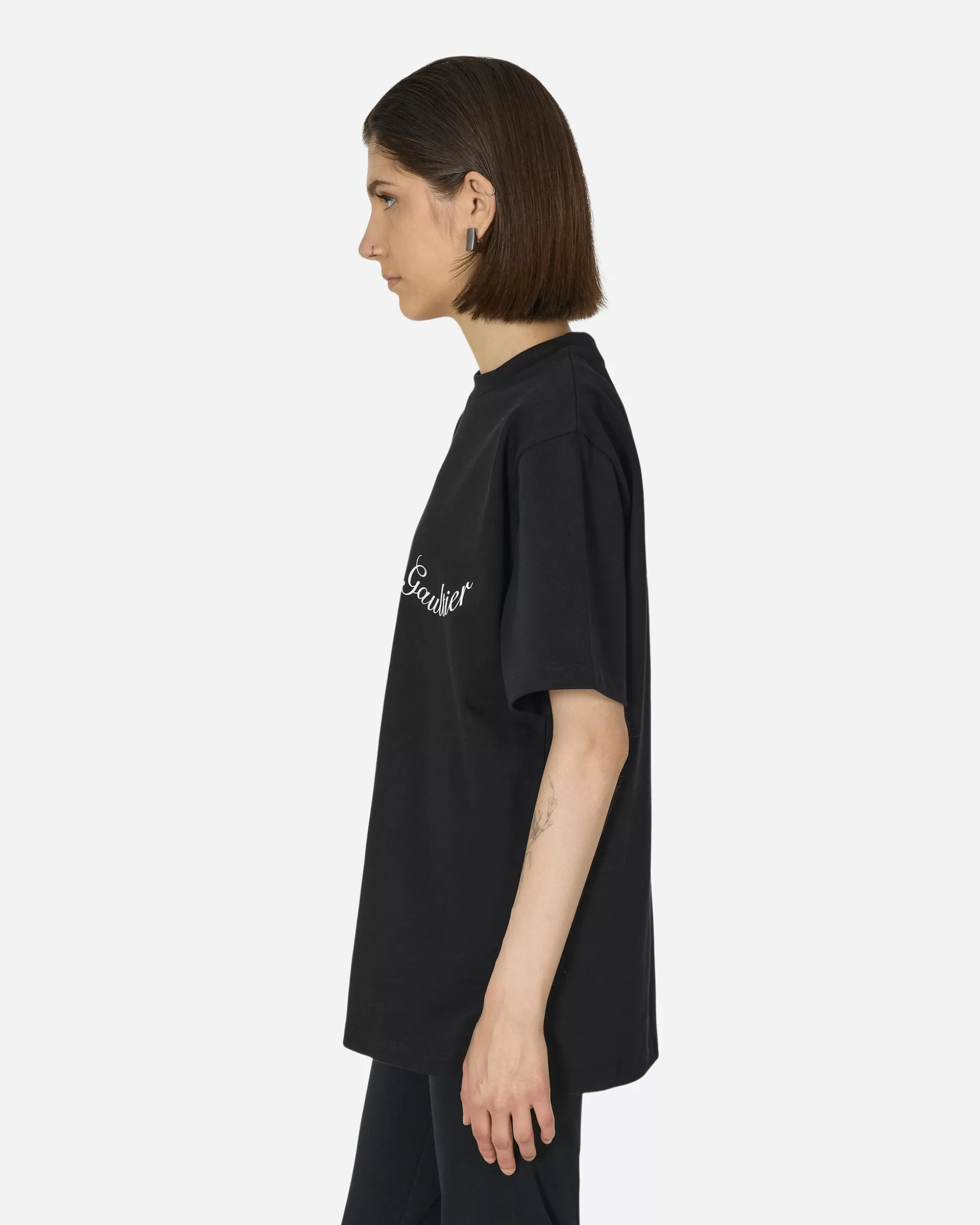 Jean Paul Gaultier Large Logo T-Shirt Black Clearance