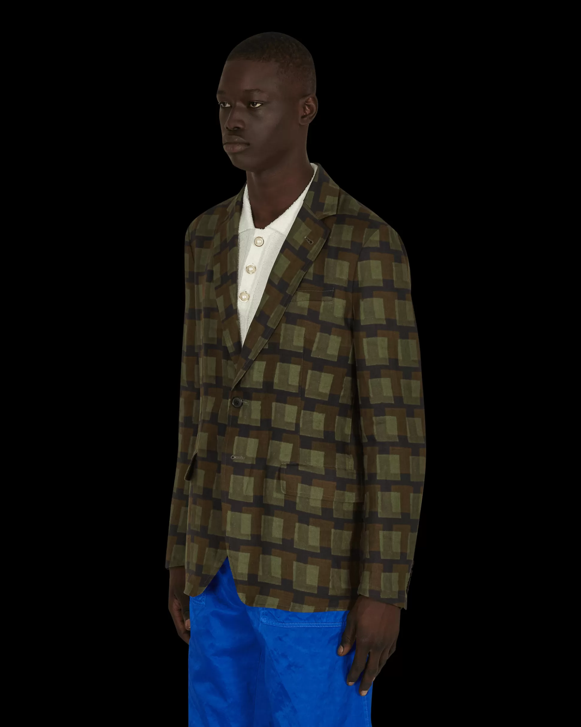 Dries Van Noten Len Lye Boxing Blazer Green Store