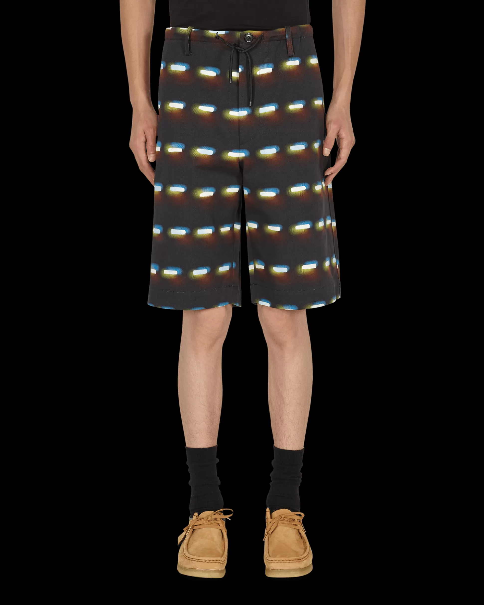 Dries Van Noten Len Lye Penny Shorts Black New