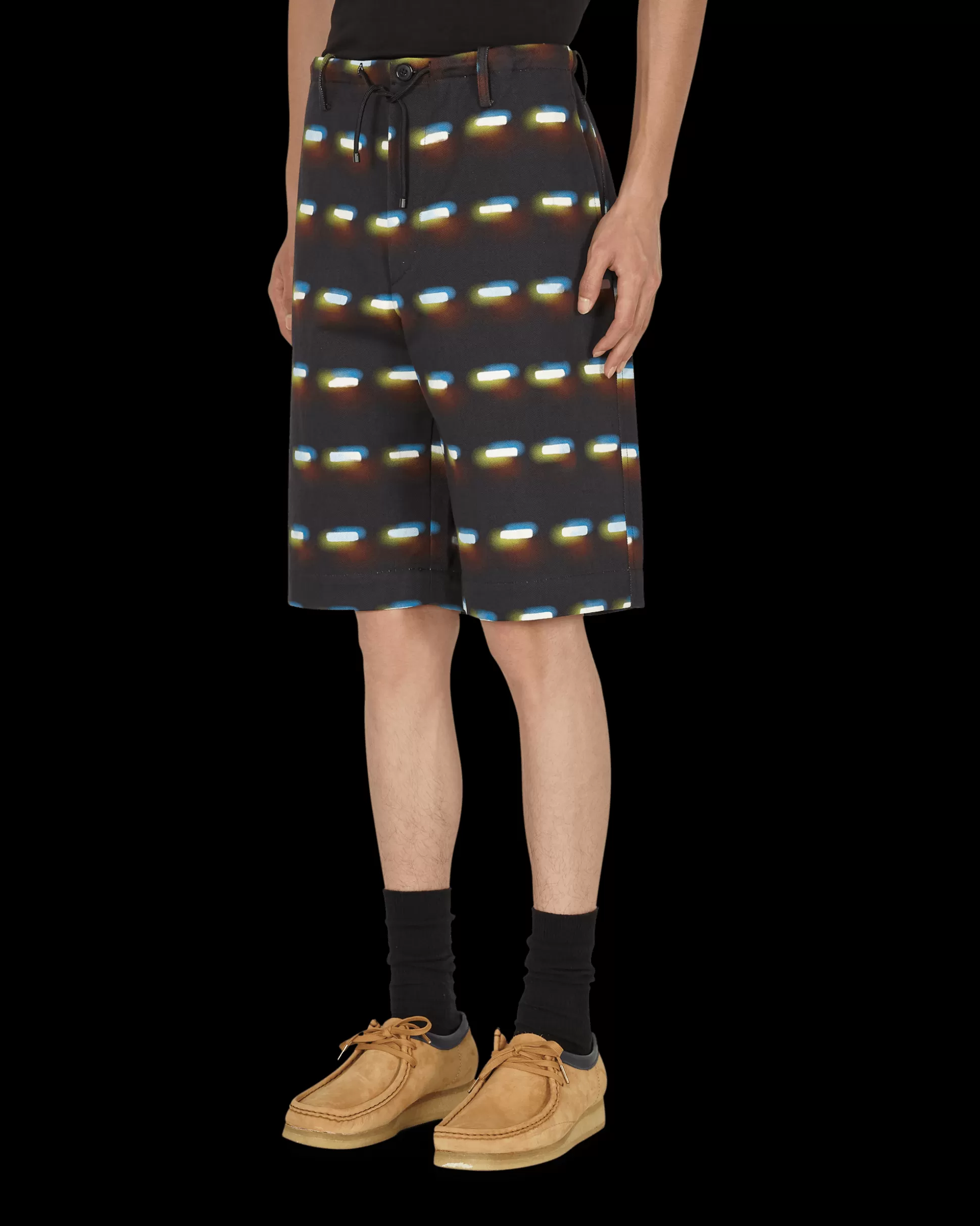 Dries Van Noten Len Lye Penny Shorts Black New