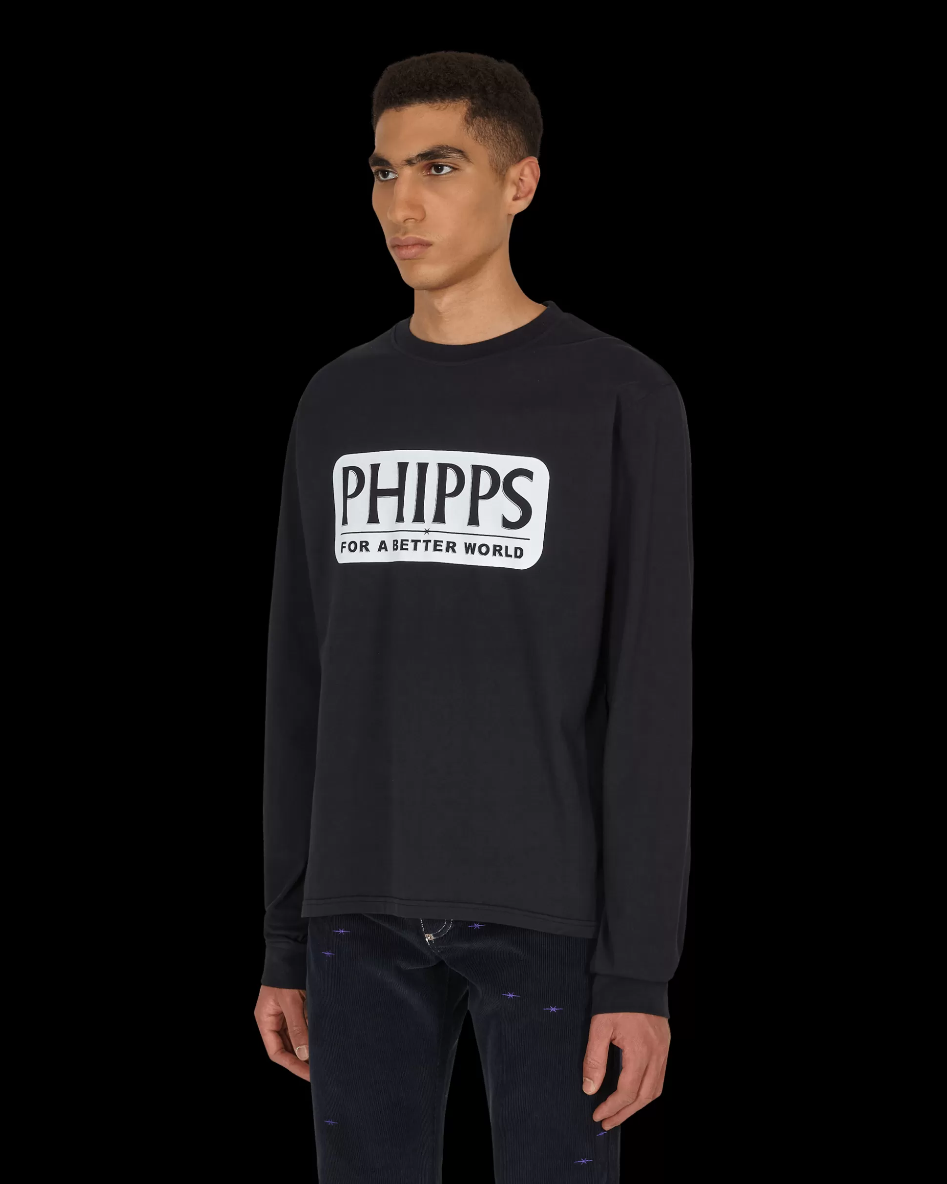 Phipps Logo Graphic Longsleeve T-Shirt Blue Online