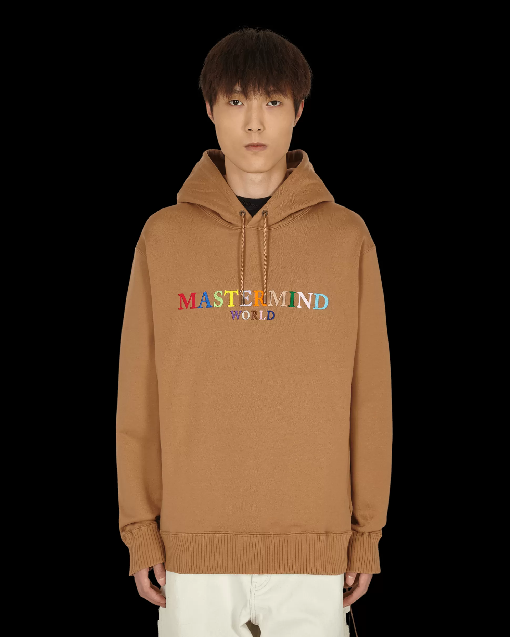Mastermind World Logo Hooded Sweatshirt Brown Shop