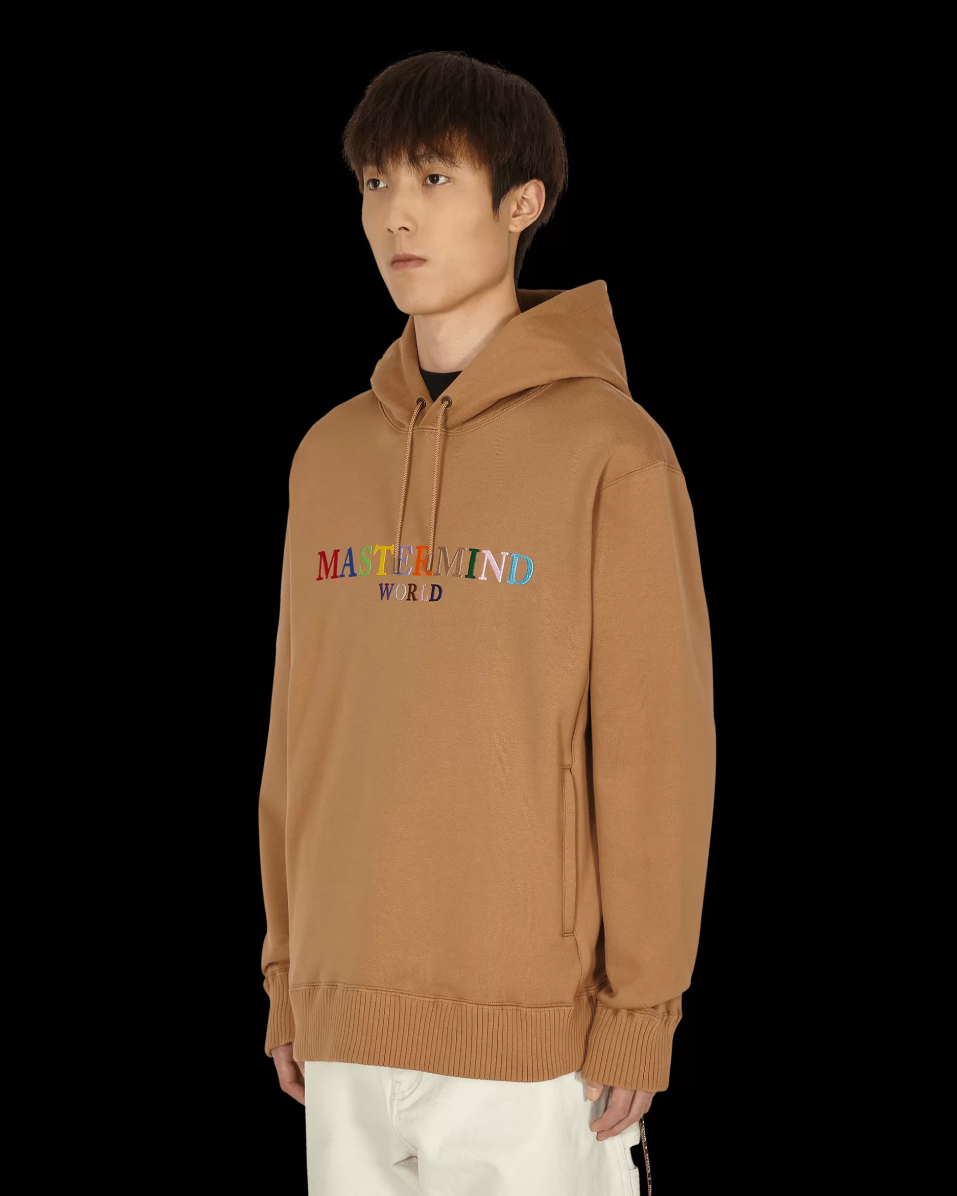 Mastermind World Logo Hooded Sweatshirt Brown Shop