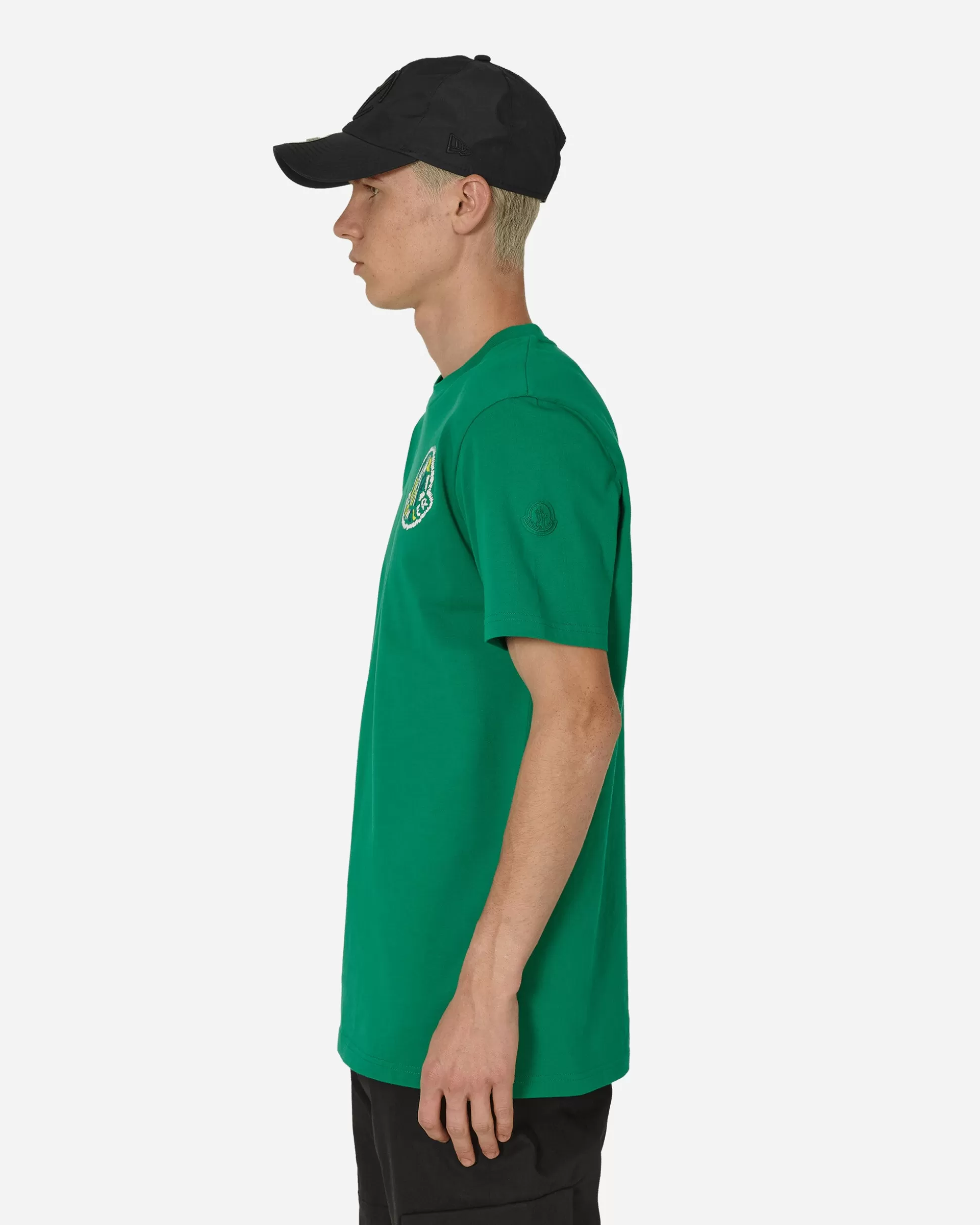 Moncler Logo T-Shirt Green Flash Sale