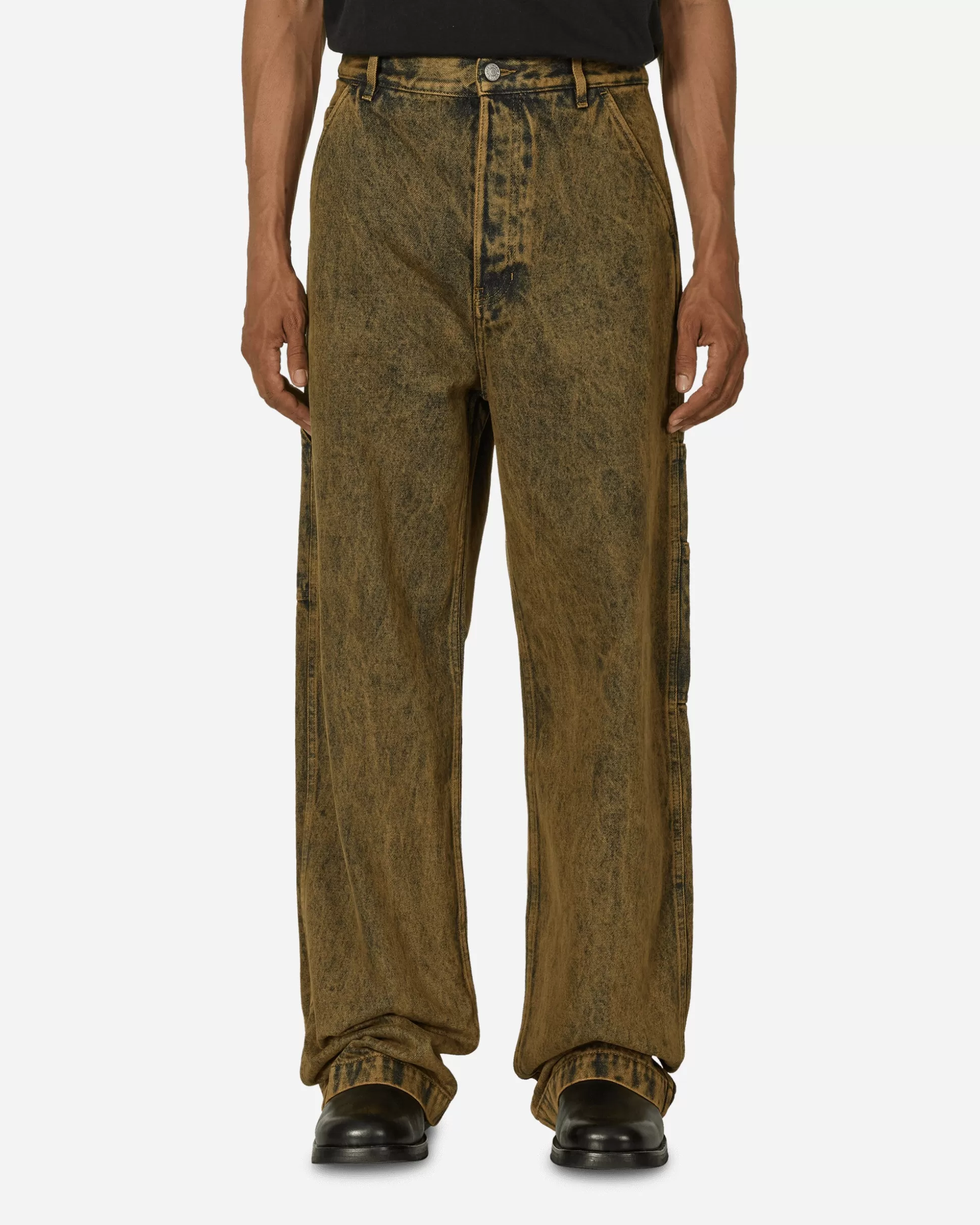 Dries Van Noten Loose Fit Denim Pants Beige Online