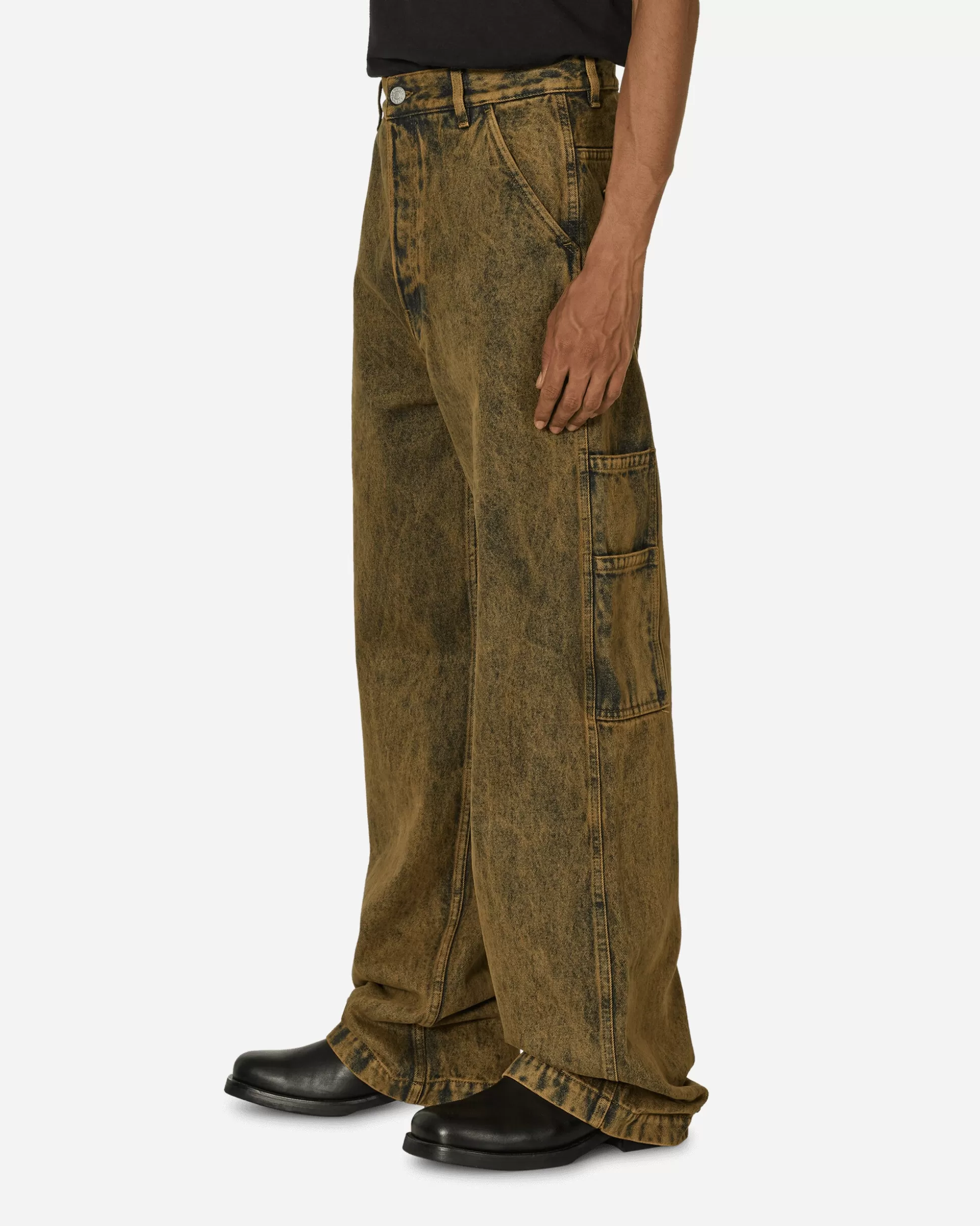 Dries Van Noten Loose Fit Denim Pants Beige Online
