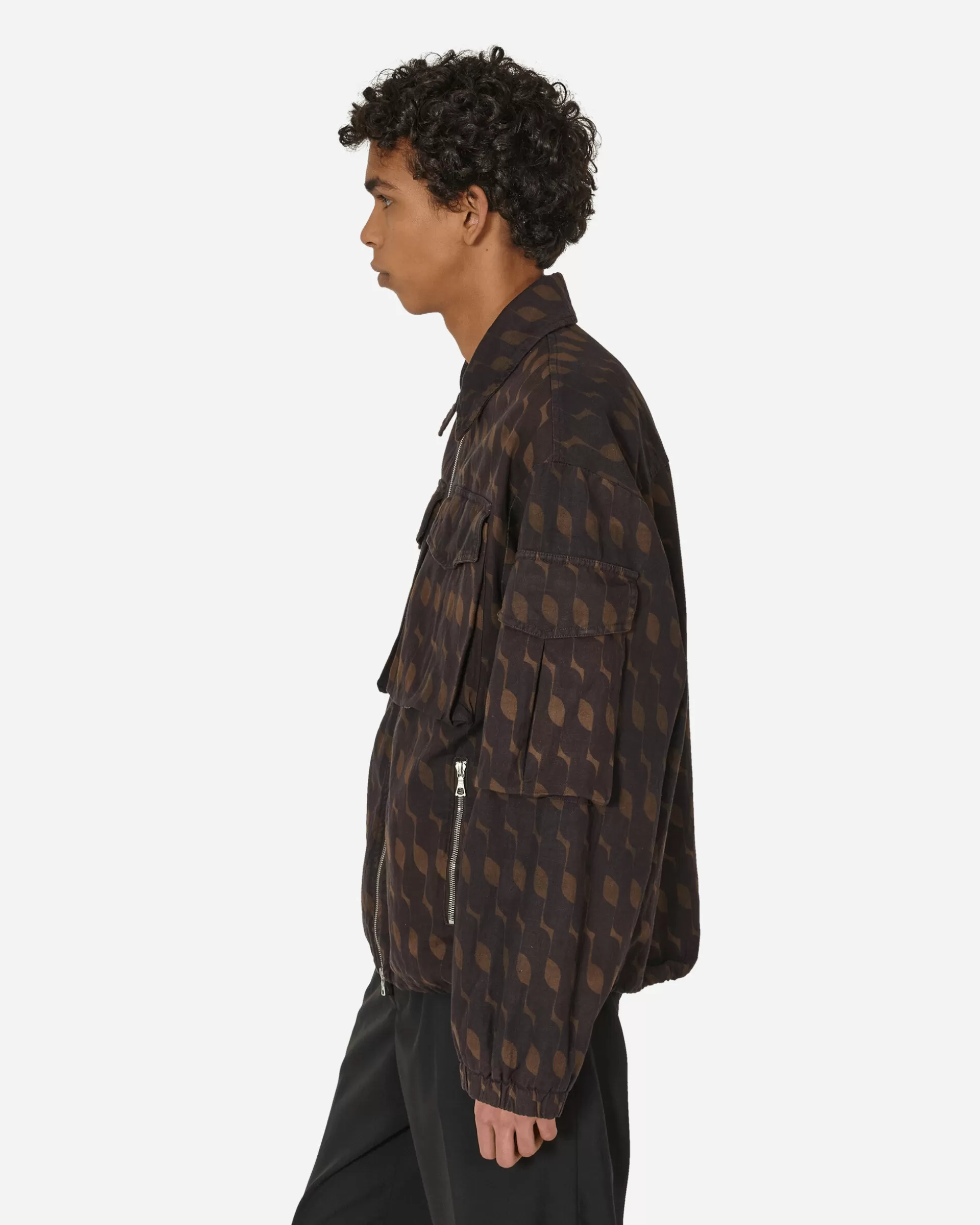 Dries Van Noten Loose Overdyed Jacket Purple Store