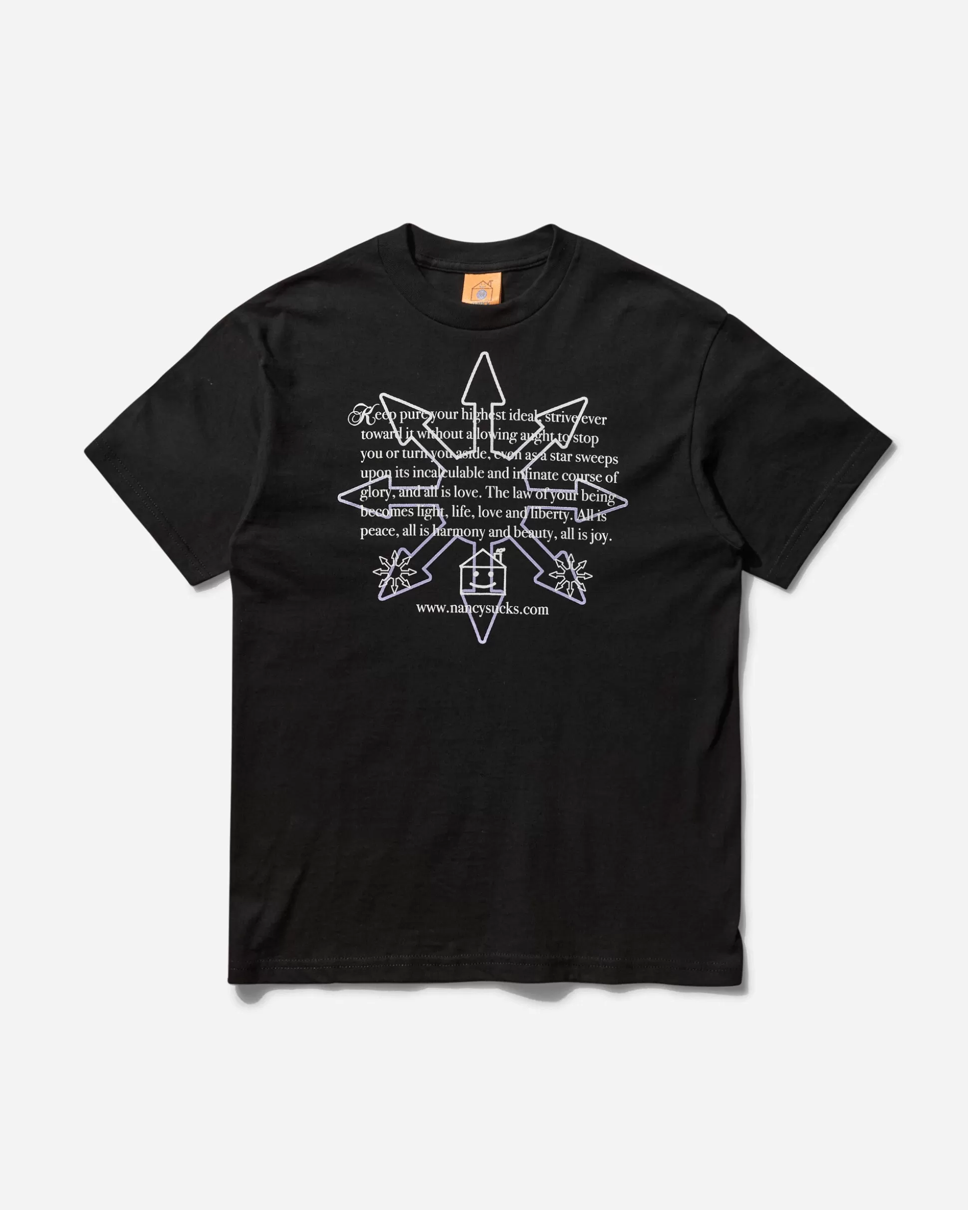 Nancy Men's All Is Joy T-Shirt Black Fashion