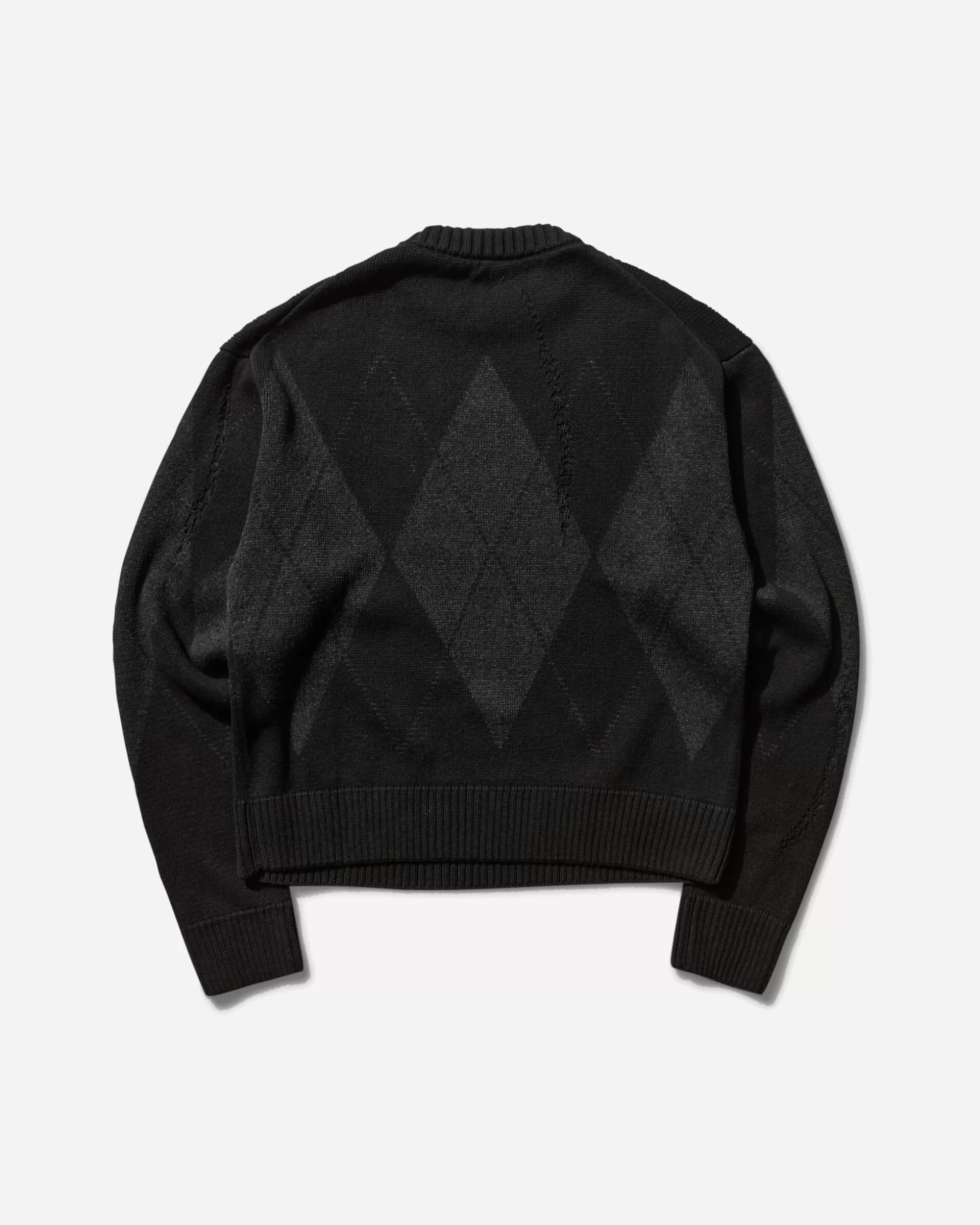 Umbro Men's Argyle Sweater Black Fashion