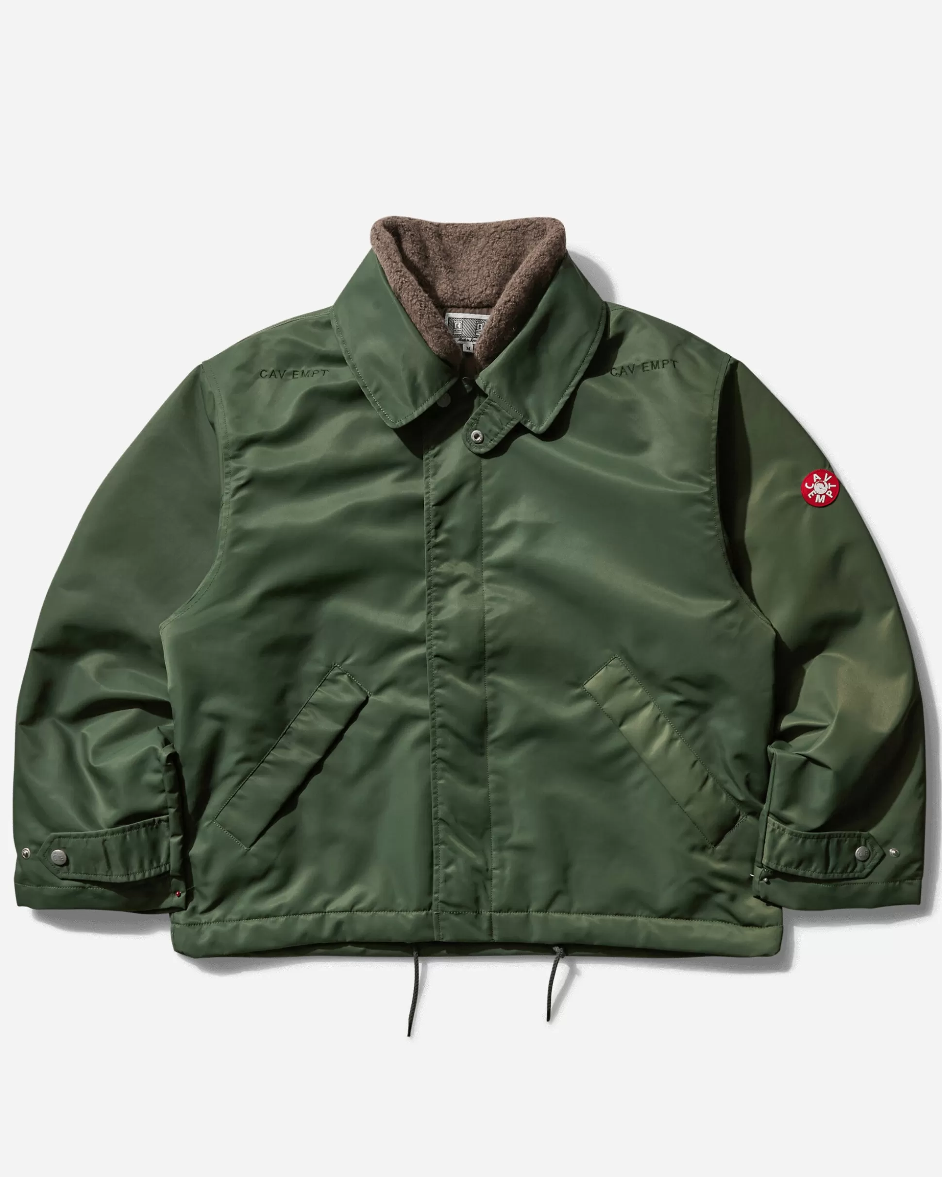 Cav Empt Men's Boa Inner Zip Jacket Green Fashion