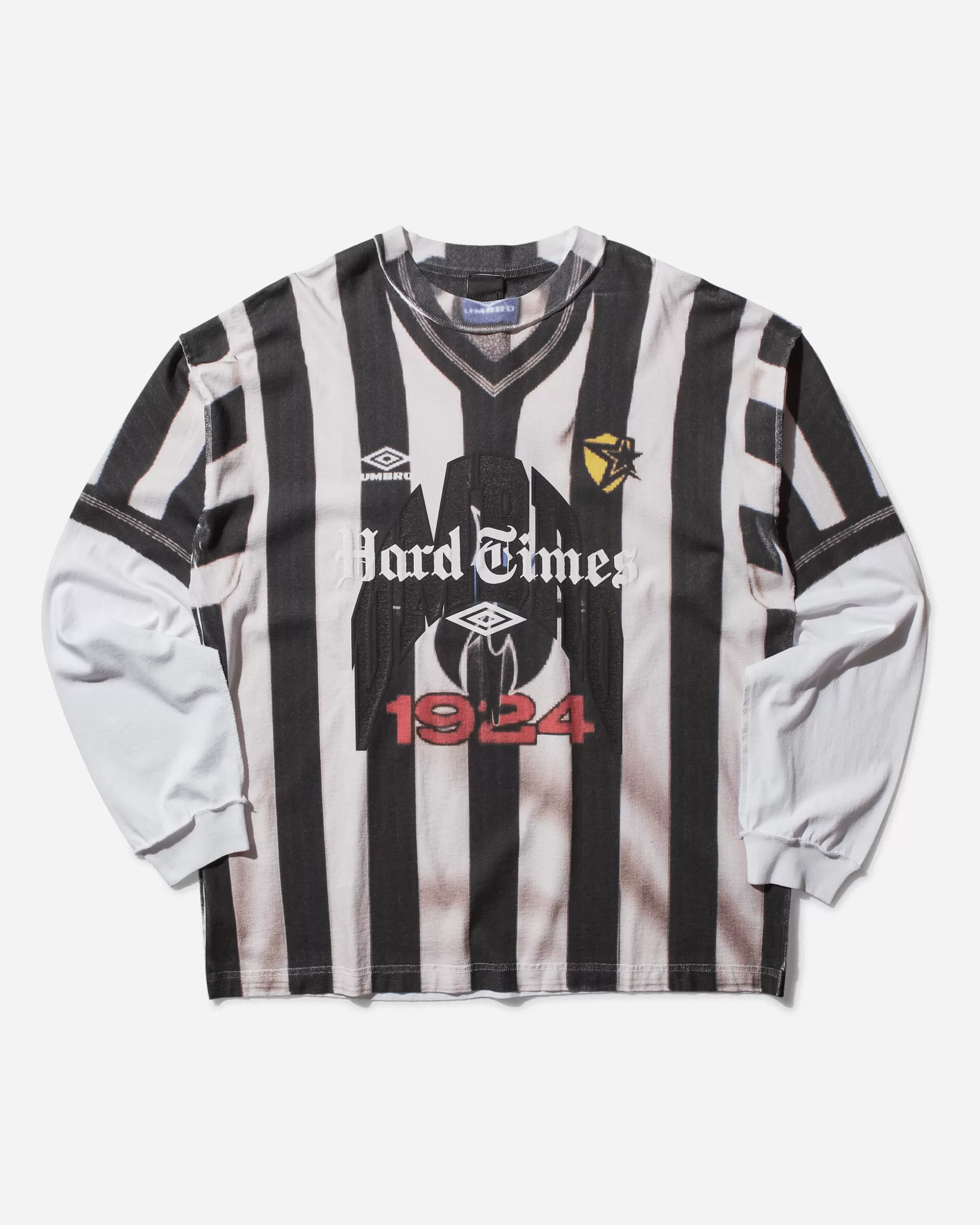 Umbro Men's Censored Inside Out Longsleeve T-Shirt White Outlet