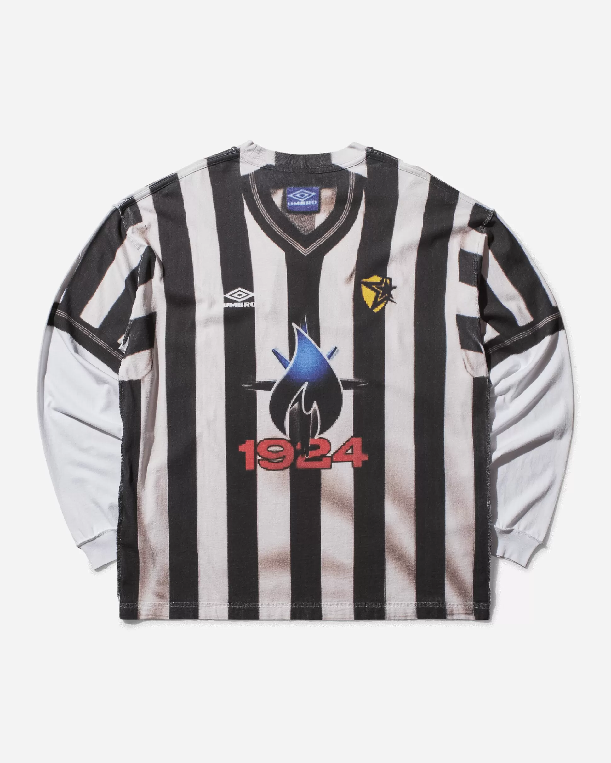 Umbro Men's Censored Inside Out Longsleeve T-Shirt White Outlet