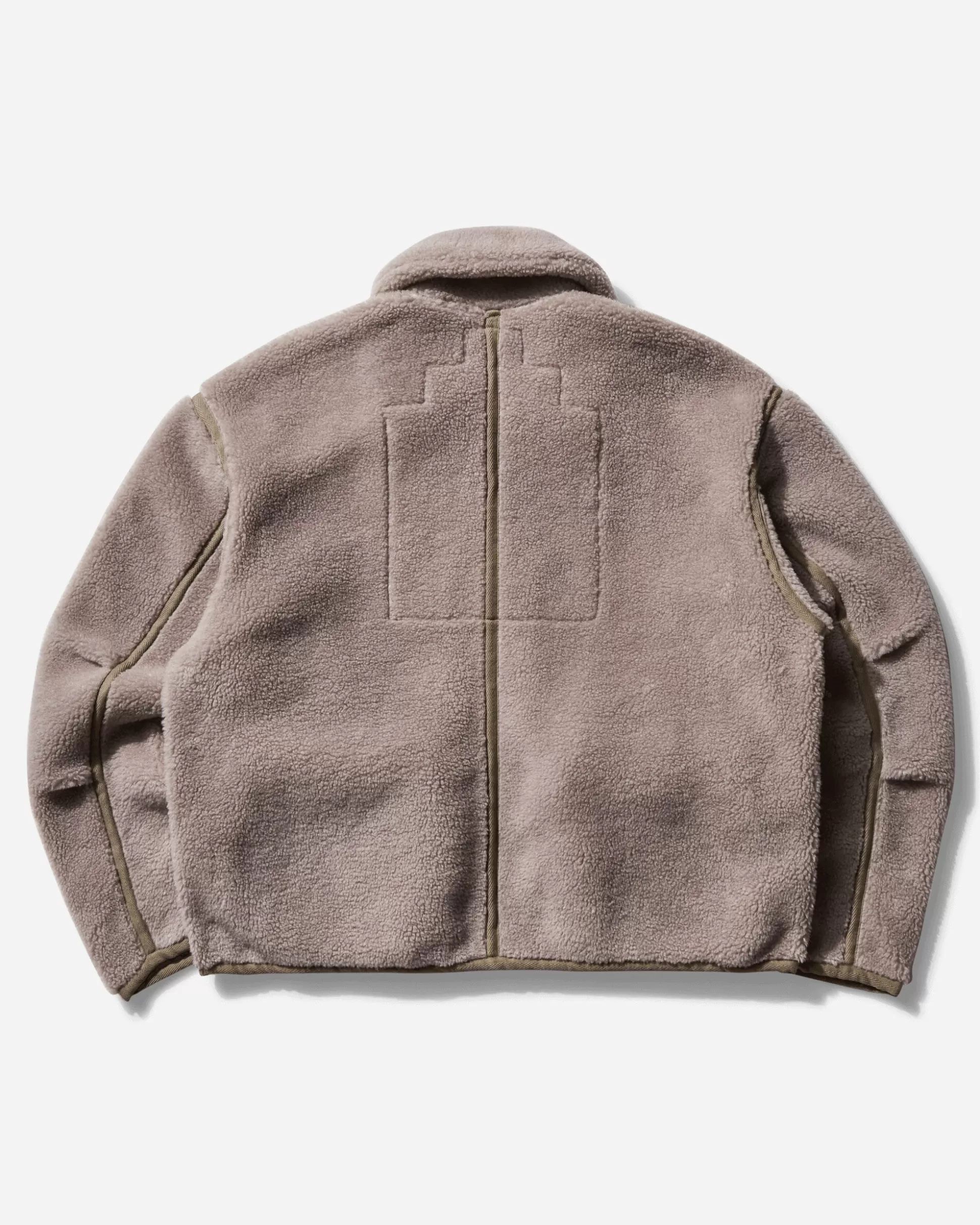 Cav Empt Men's Collared Boa Zip Up Jacket Khaki New
