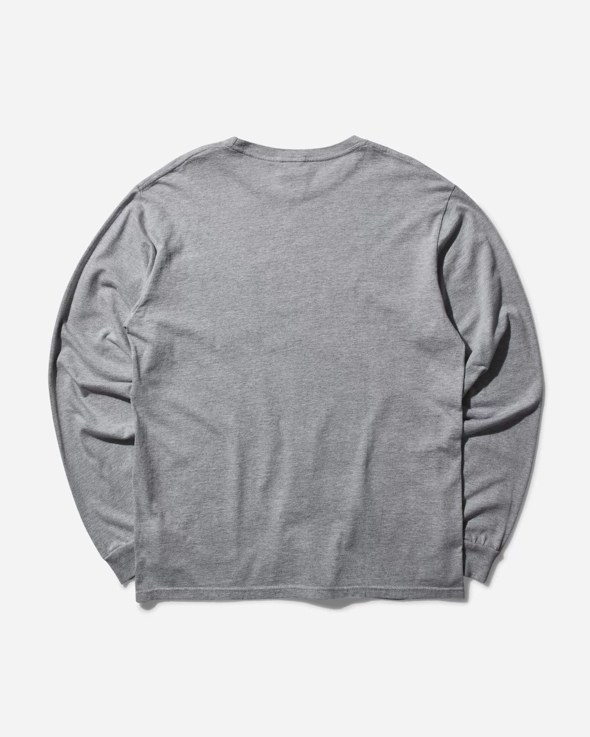 Noah Men's Core Logo Pocket Longsleeve T-Shirt Heather Grey Clearance