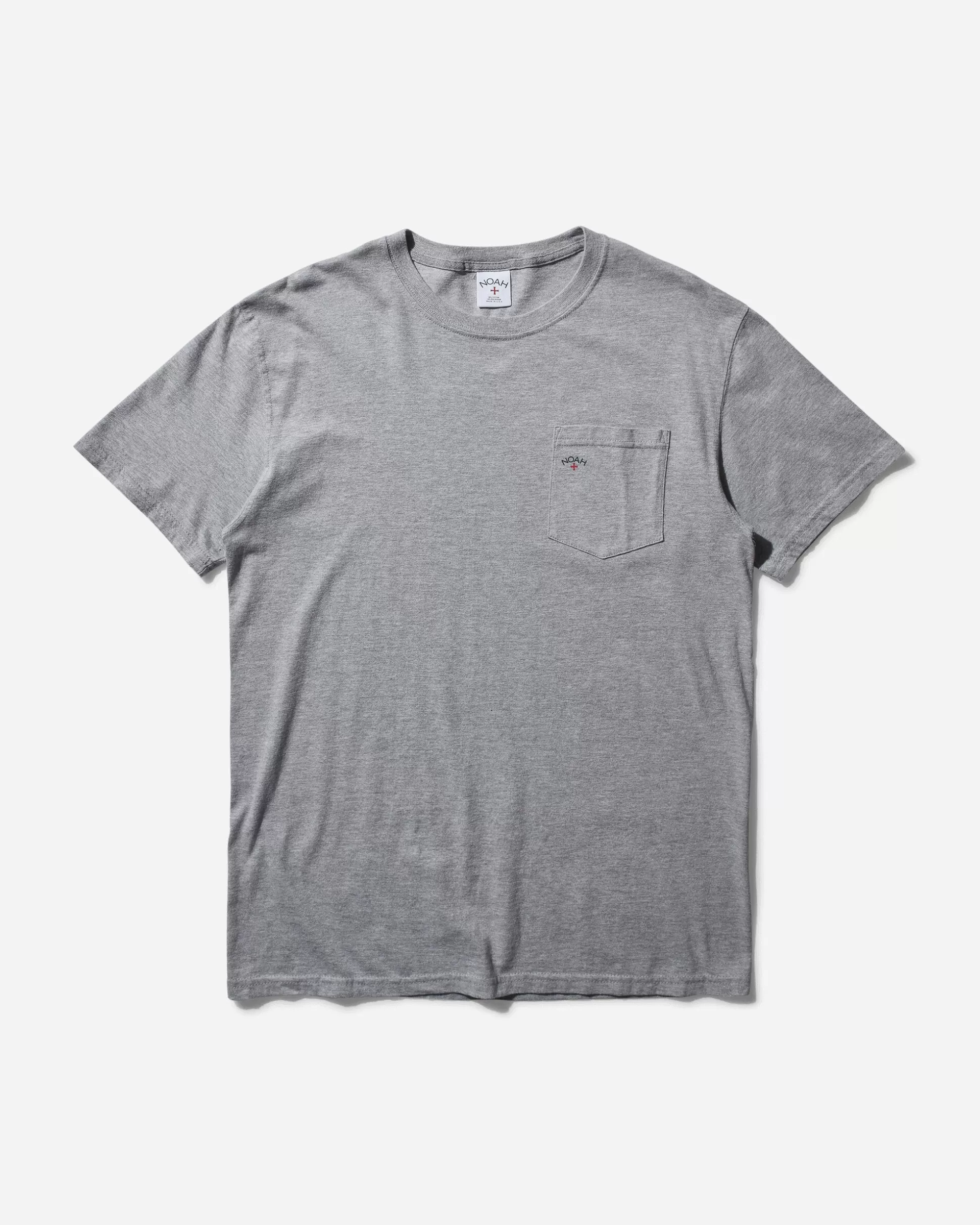 Noah Men's Core Logo Pocket T-Shirt Heather Grey Fashion