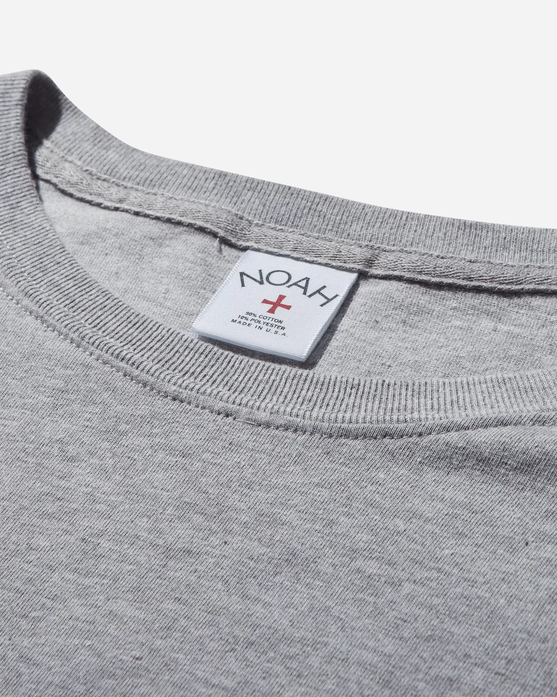 Noah Men's Core Logo Pocket T-Shirt Heather Grey Fashion