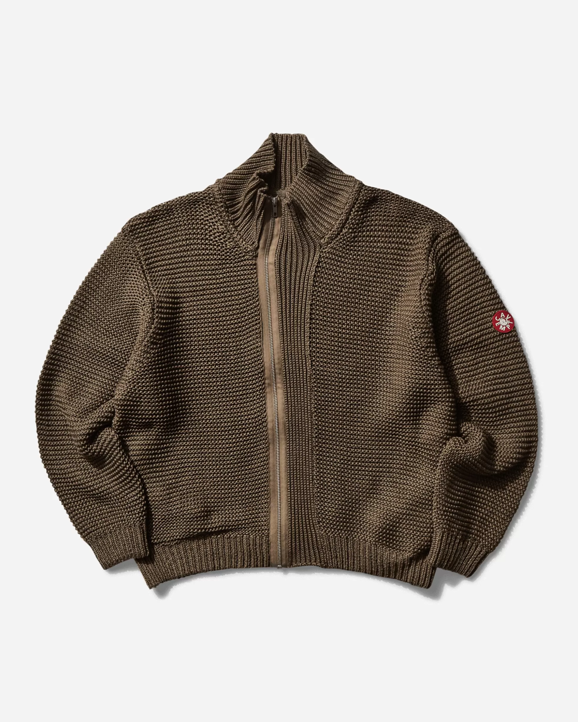 Cav Empt Men's Cotton Zip Up Knit Khaki New
