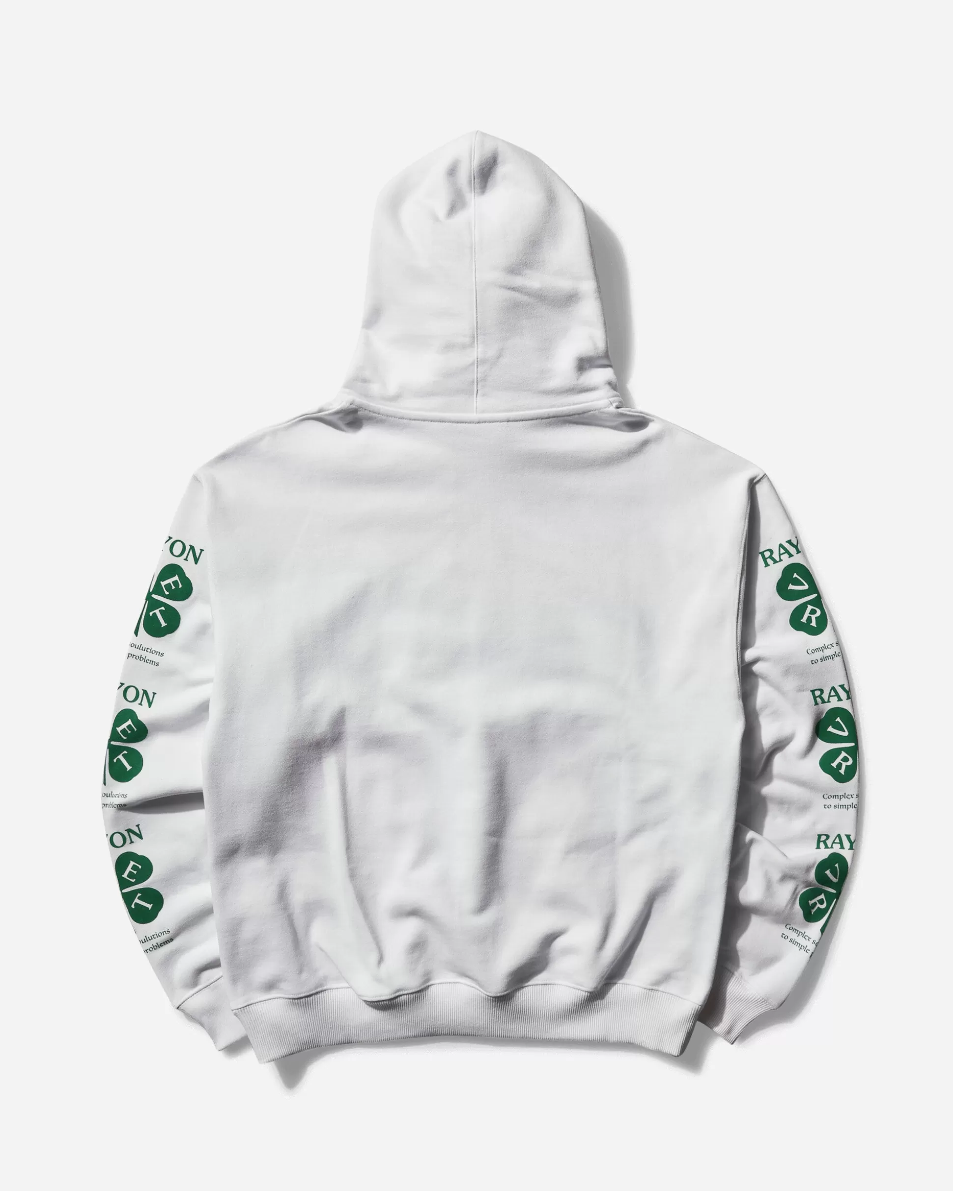 Rayon Vert Men's Fleece Pullover Hoodie Ghost White Best