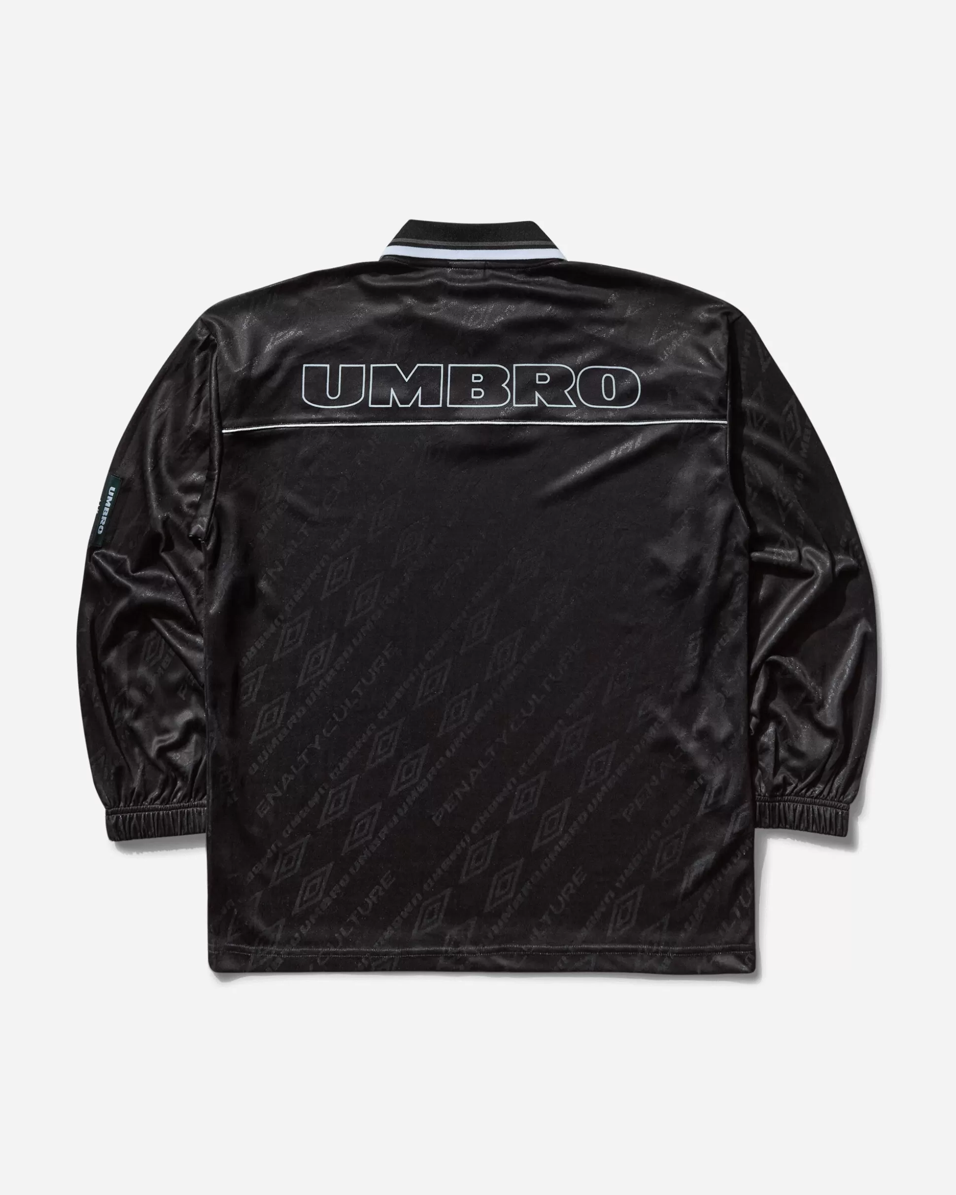 Umbro Men's Graphic Longsleeve Polo Black Outlet