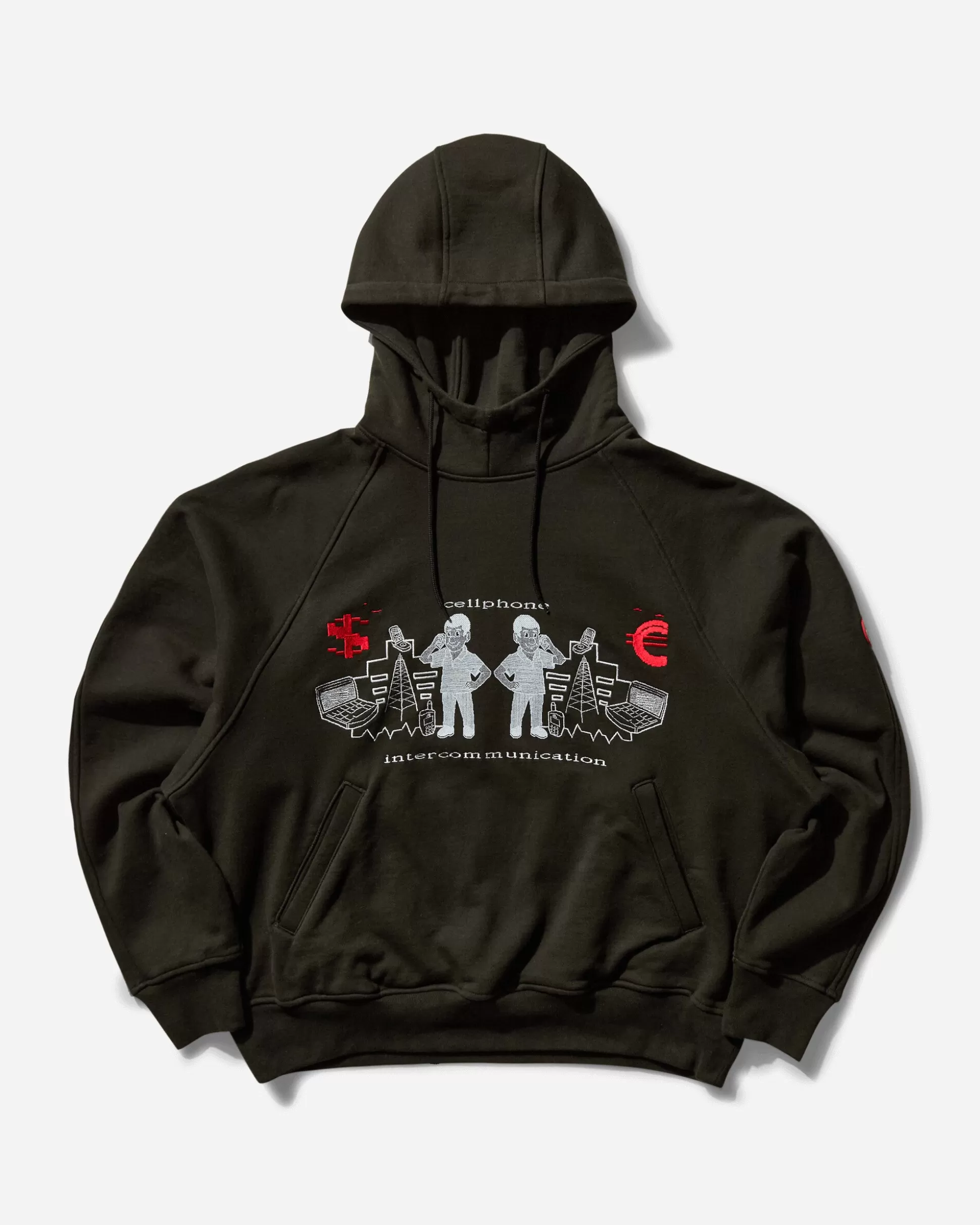 Cav Empt Men's Intercommunication Big Heavy Hoodie Black Shop