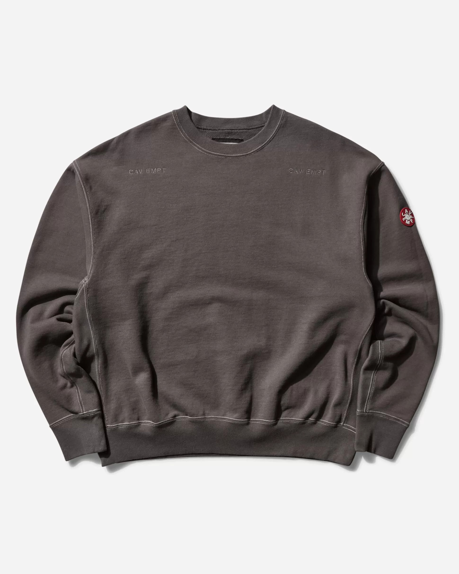 Cav Empt Men's Inverter Crewneck Sweatshirt Charcoal Best Sale