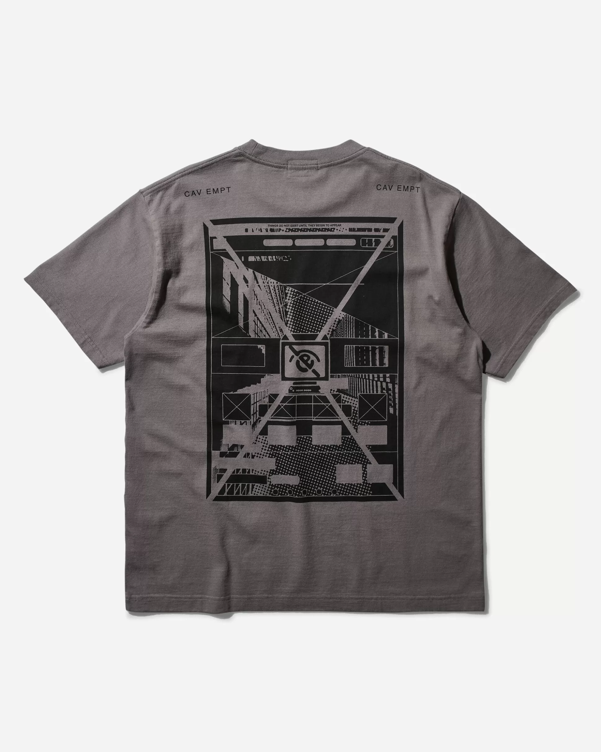 Cav Empt Men's MD Content Corrected T-Shirt Charcoal Cheap