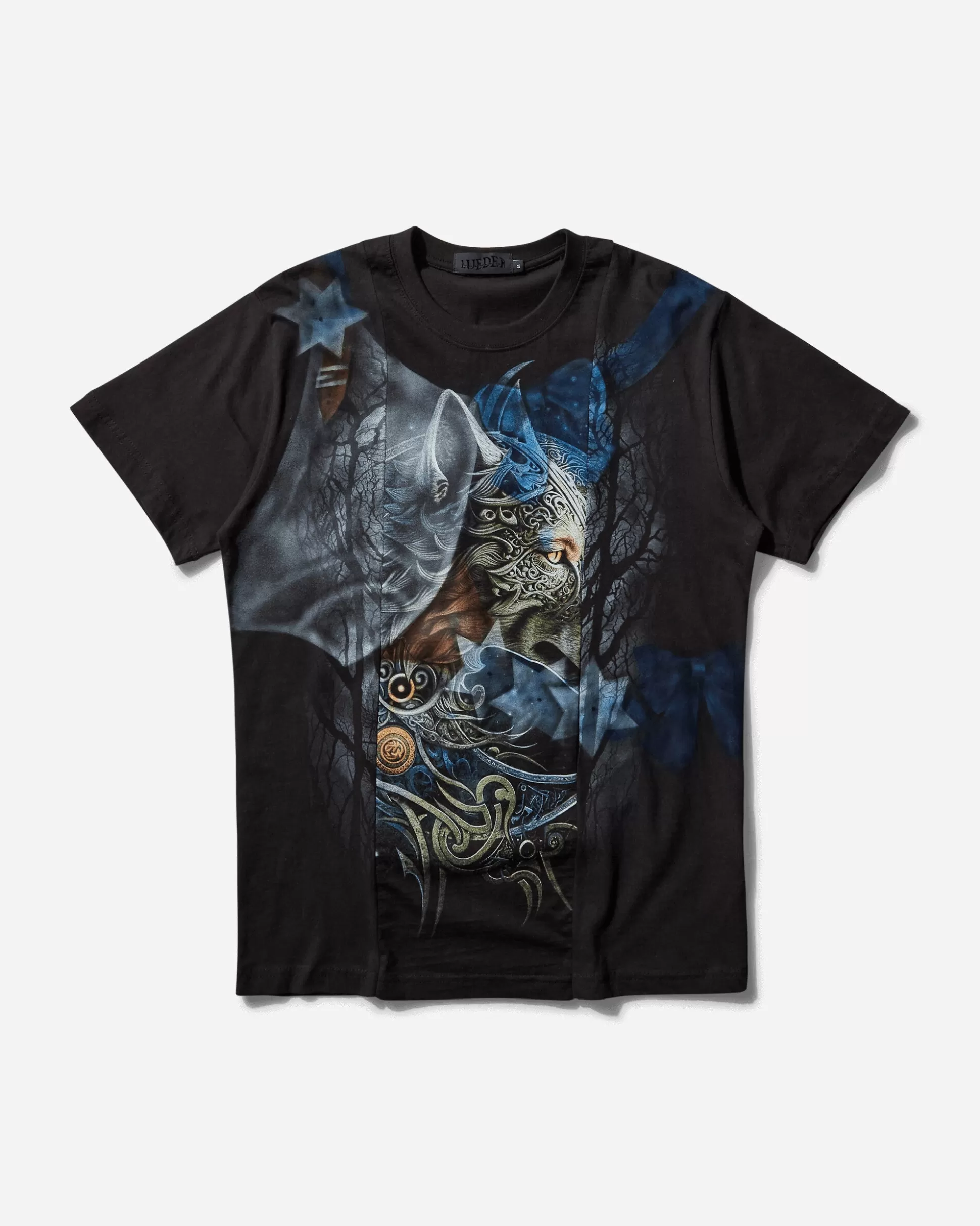 Lueder Men's Mia Phantasy T-Shirt Black / Blue Clearance