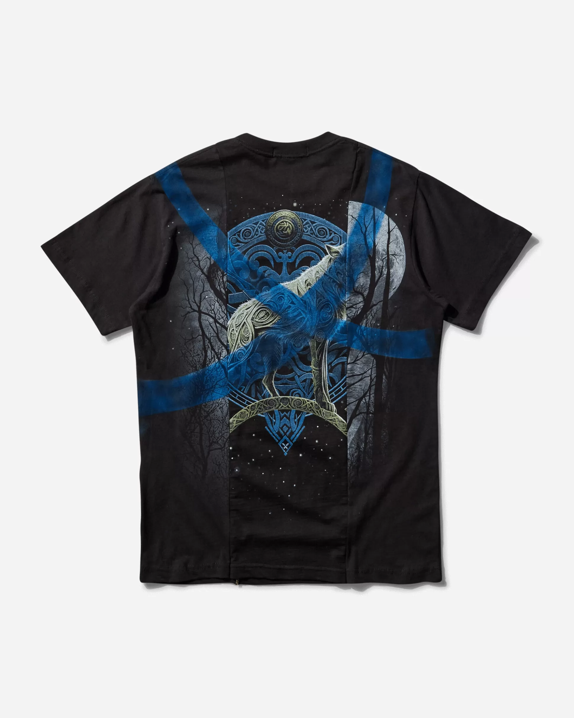 Lueder Men's Mia Phantasy T-Shirt Black / Blue Clearance
