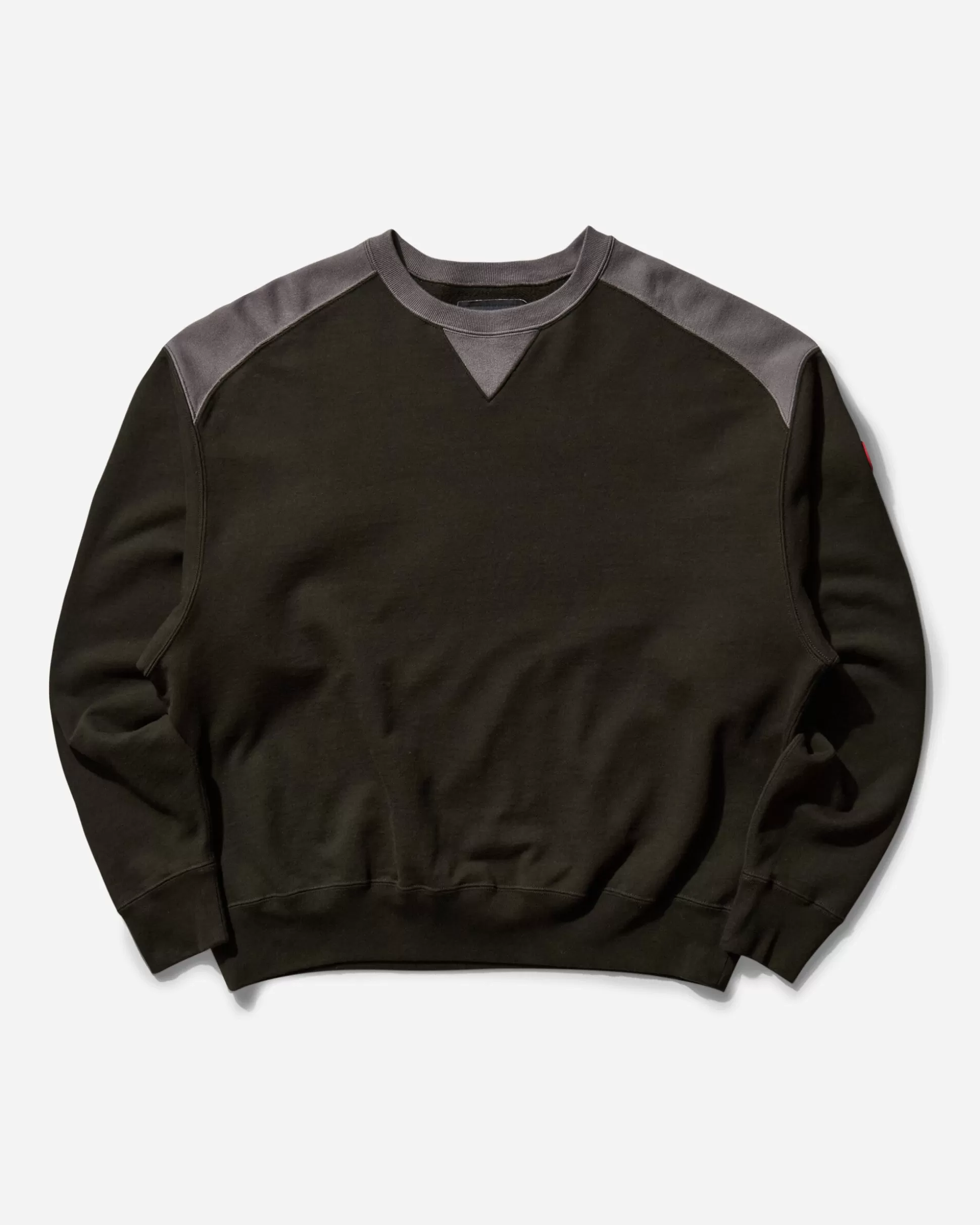 Cav Empt Men's Panel Shoulder Crewneck Sweatshirt Black Store