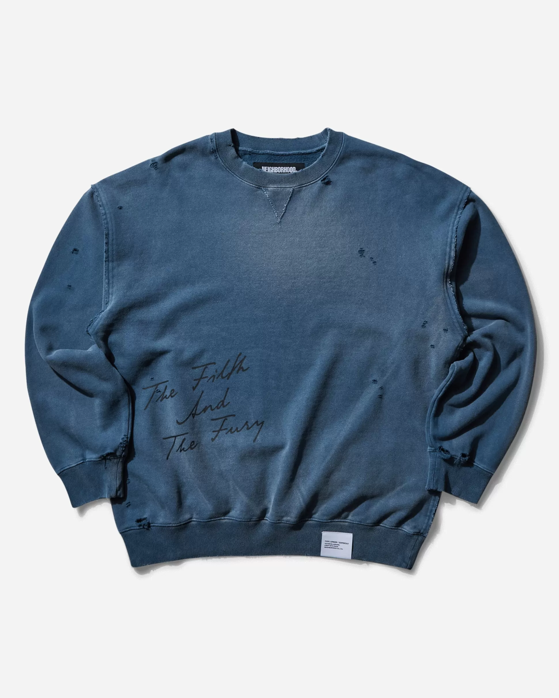 Neighborhood Men's Savage Crewneck Sweatshirt Navy Shop