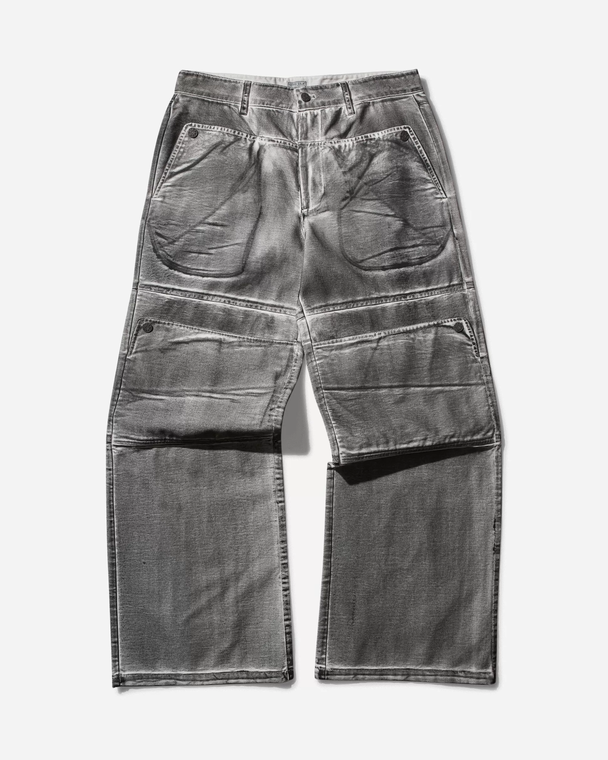 Guess USA Men's Screenprinted Cargo Pants Jet Black New
