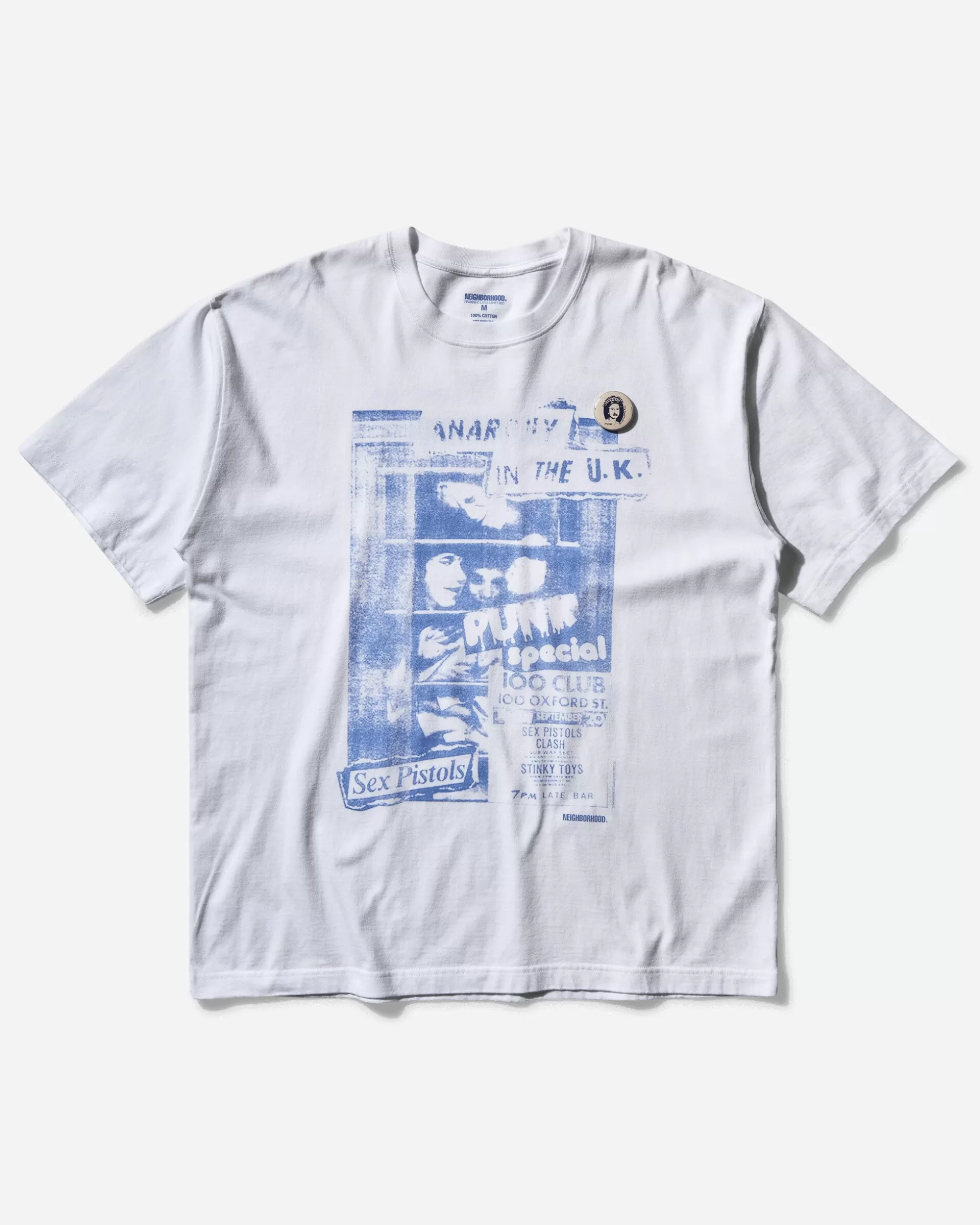 Neighborhood Men's Sex Pistols SS-5 T-Shirt White Clearance