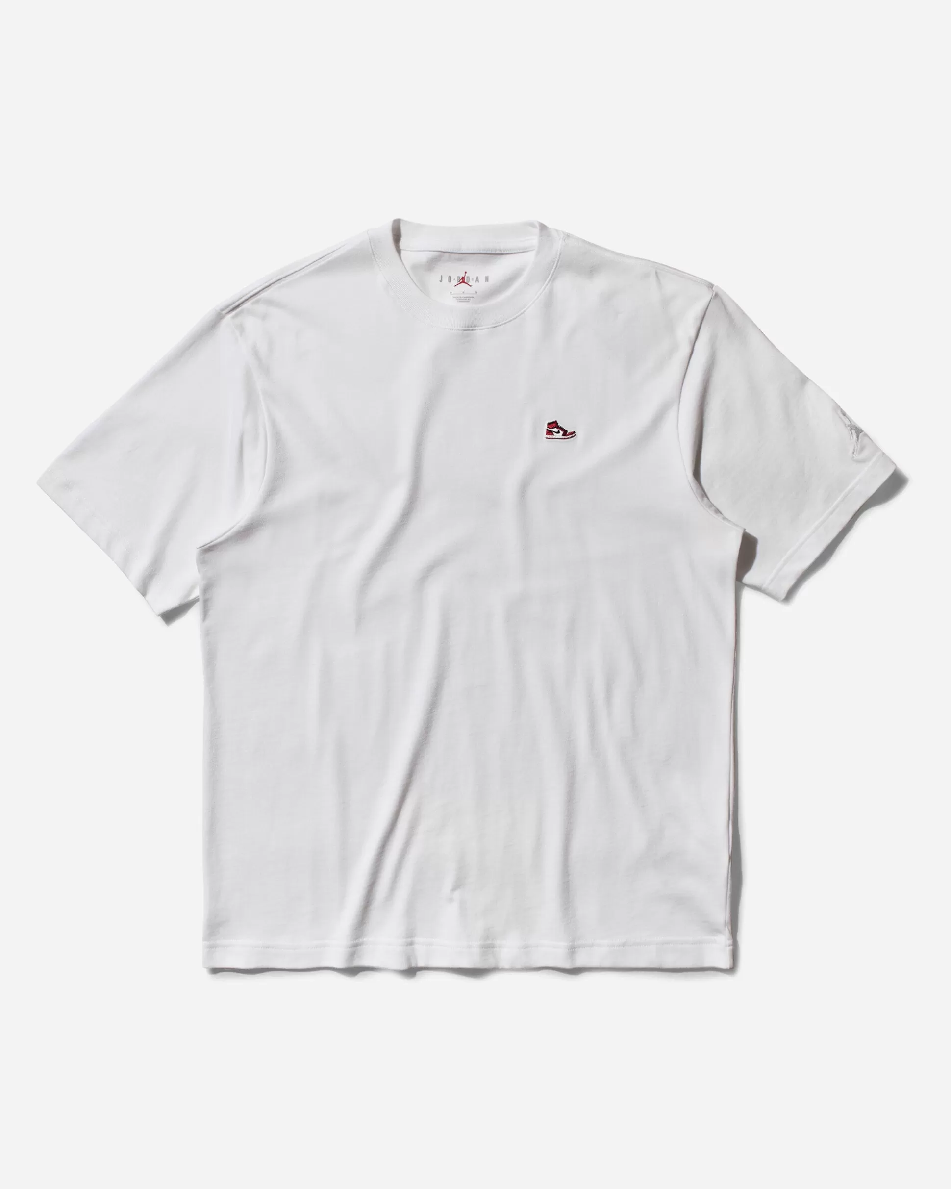 Nike Jordan Men's Sneaker Patch T-Shirt White Hot