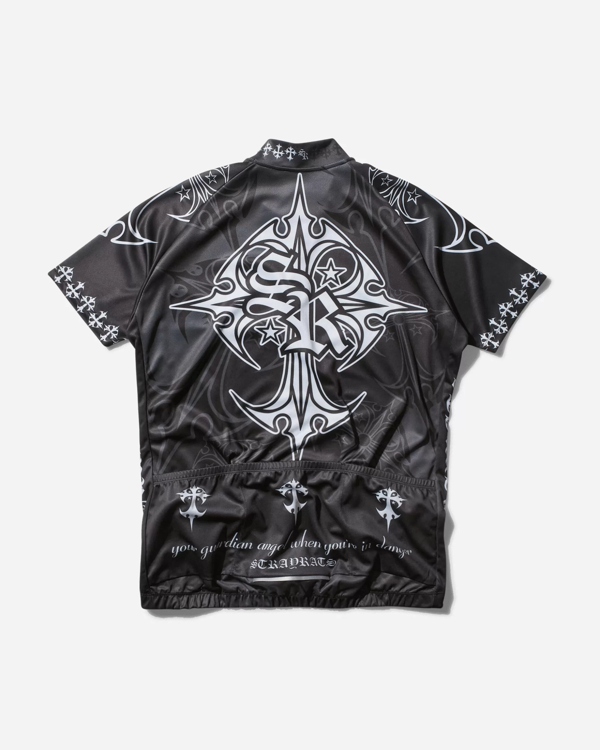 Stray Rats Men's Star Cross Cycling Jersey Black Best