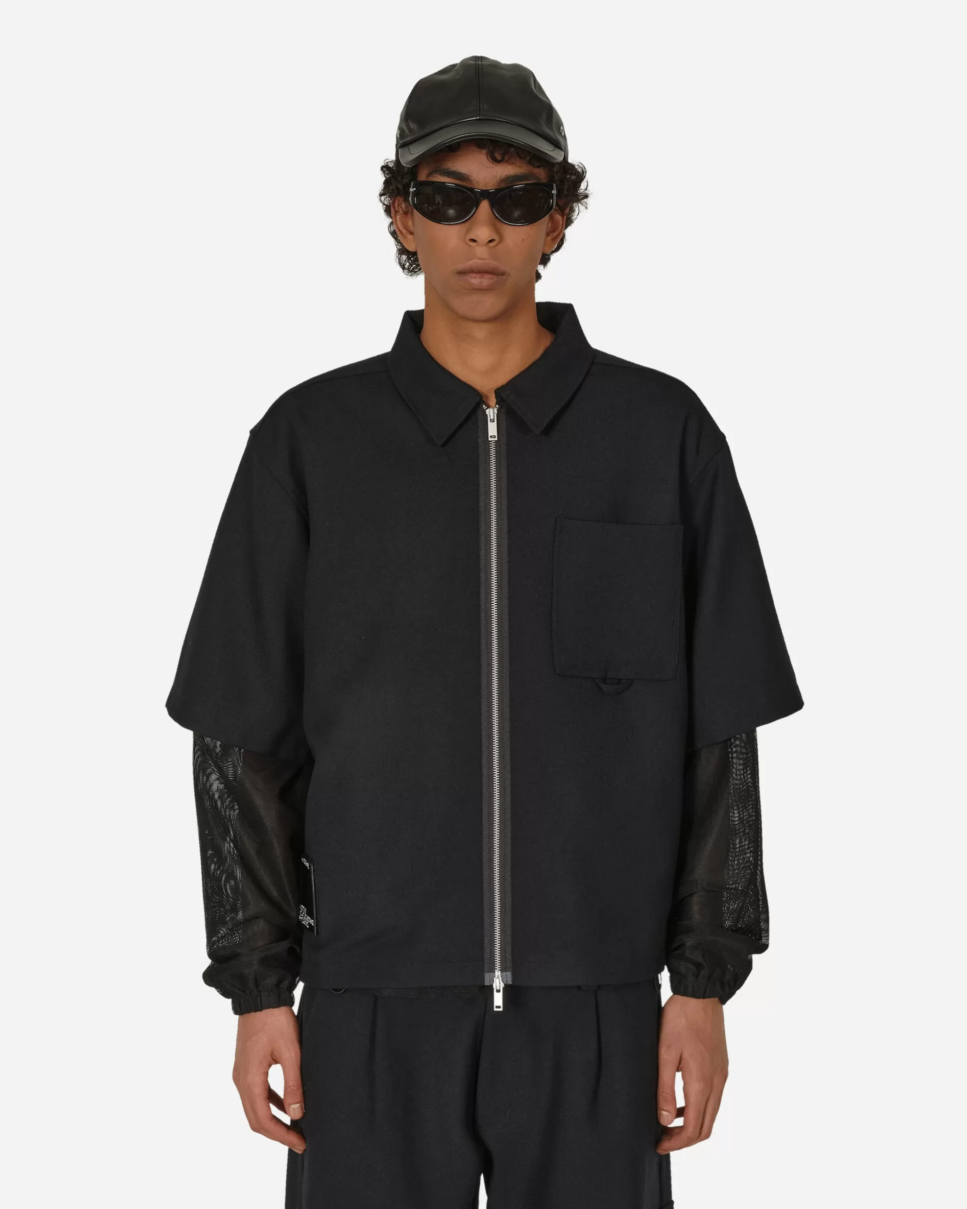 Haydenshapes Merino Patch Zip Shirt Black Online